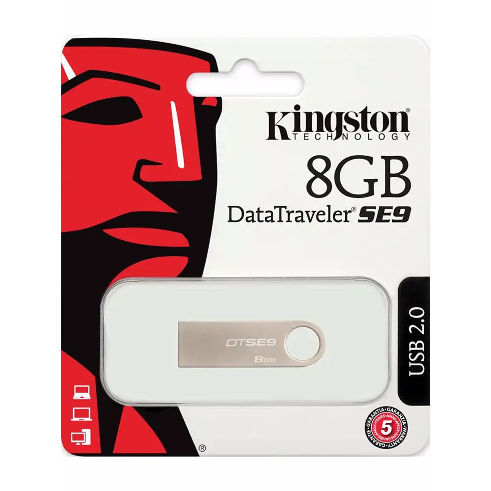 USB KINGSTON 8GB DATA TRAVELER 2.0 METAL DTSE9H/8GB