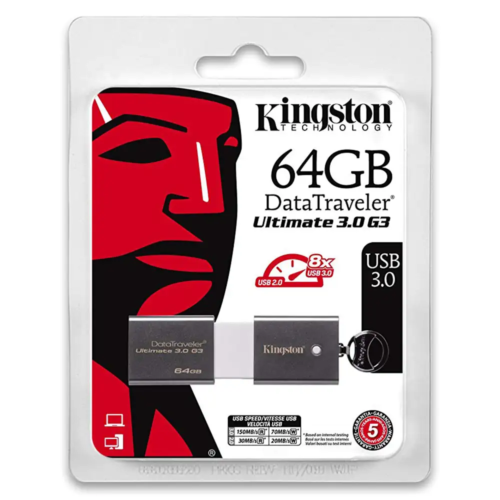 USB KINGSTON 64GB DATA TRAVELER ULTIMATE 3.0 GEN 3 DTU30G3/64GB