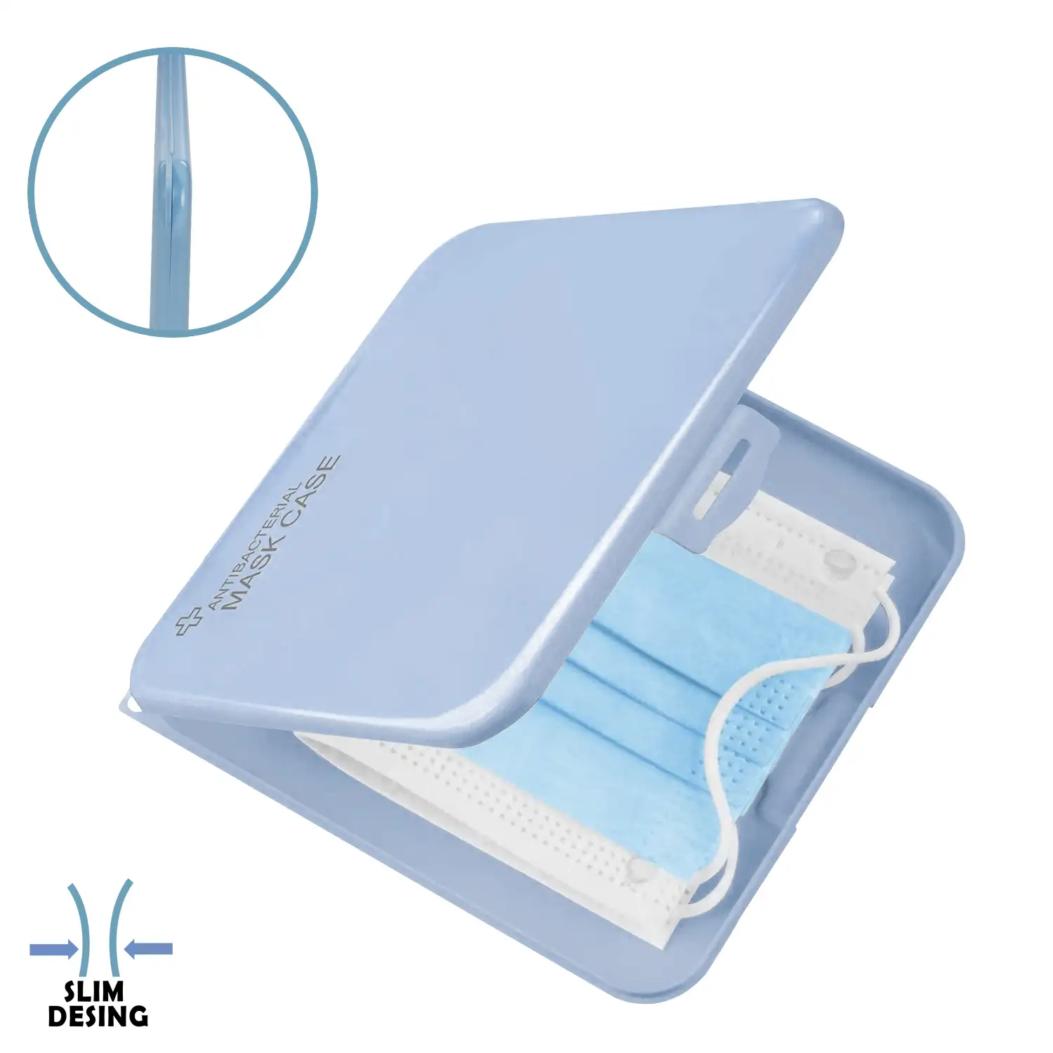 Porta mascarillas higiénico cuadrado slim