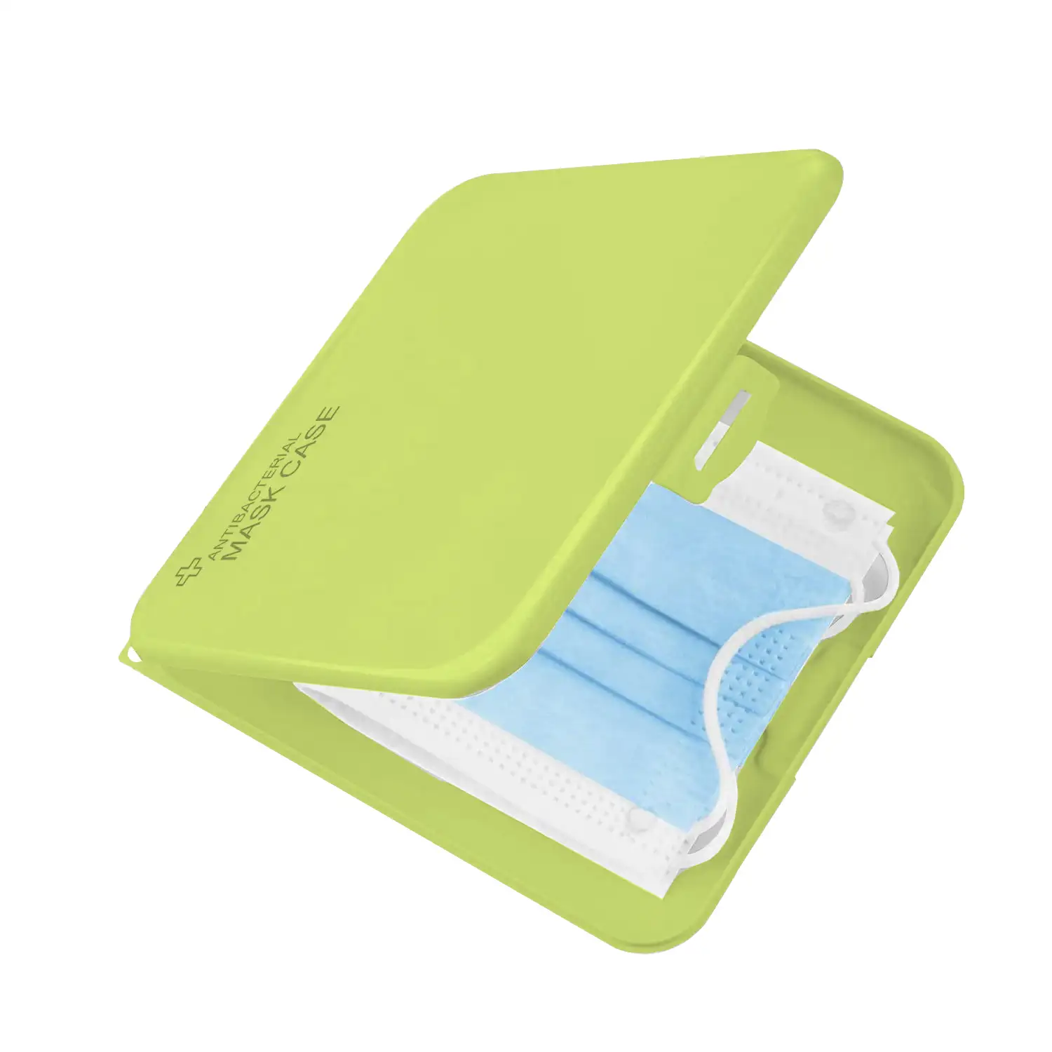 Pack de 4 porta mascarillas higiénico cuadrado slim, en 4 colores