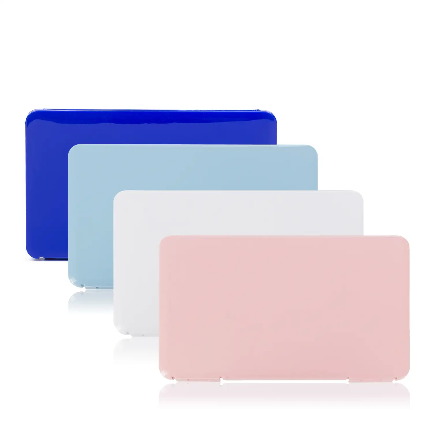 Pack porta mascarillas higiénico rectangular en 4 colores.