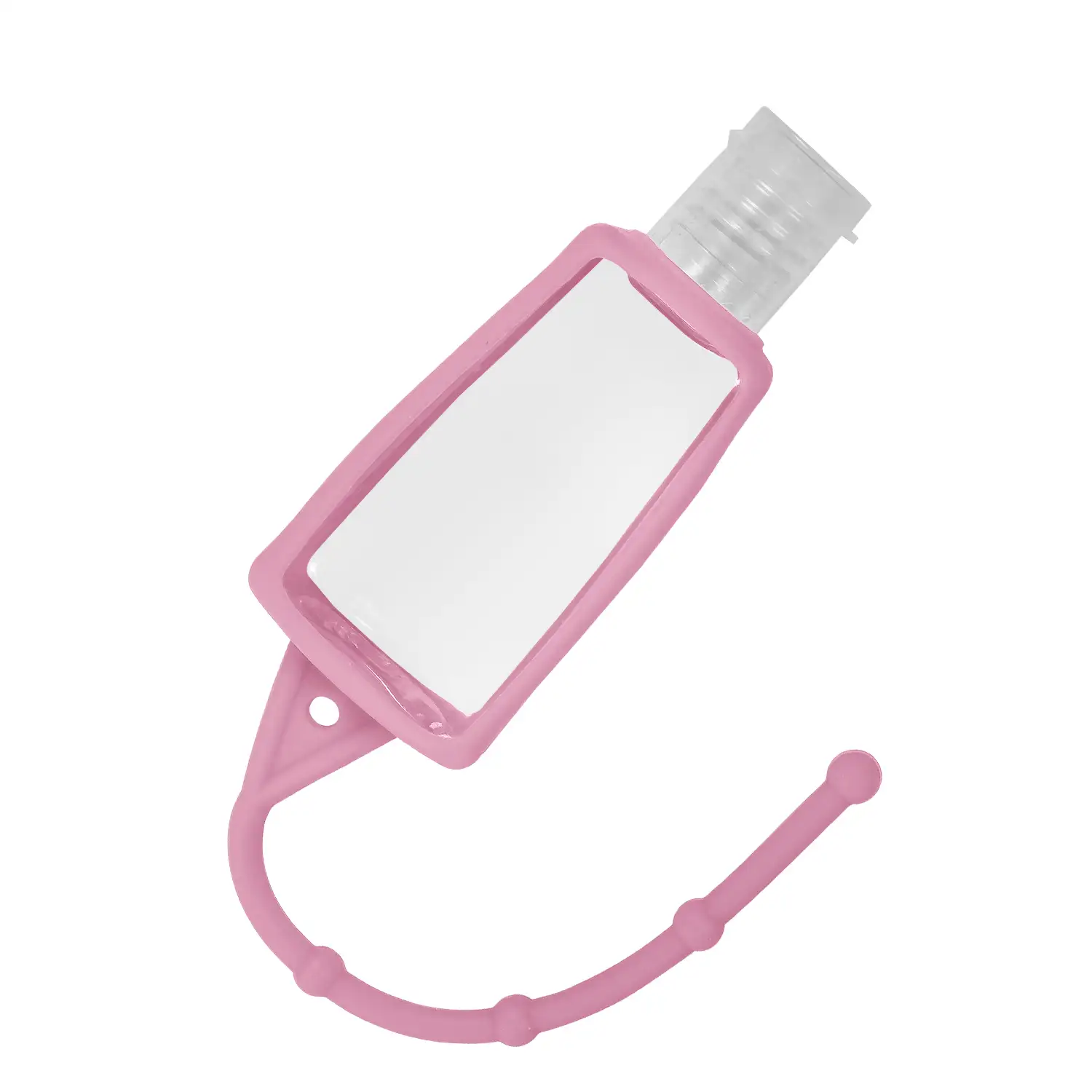 Llavero botella higienizante de manos alcohol rellenable 30ml de silicona con colgante