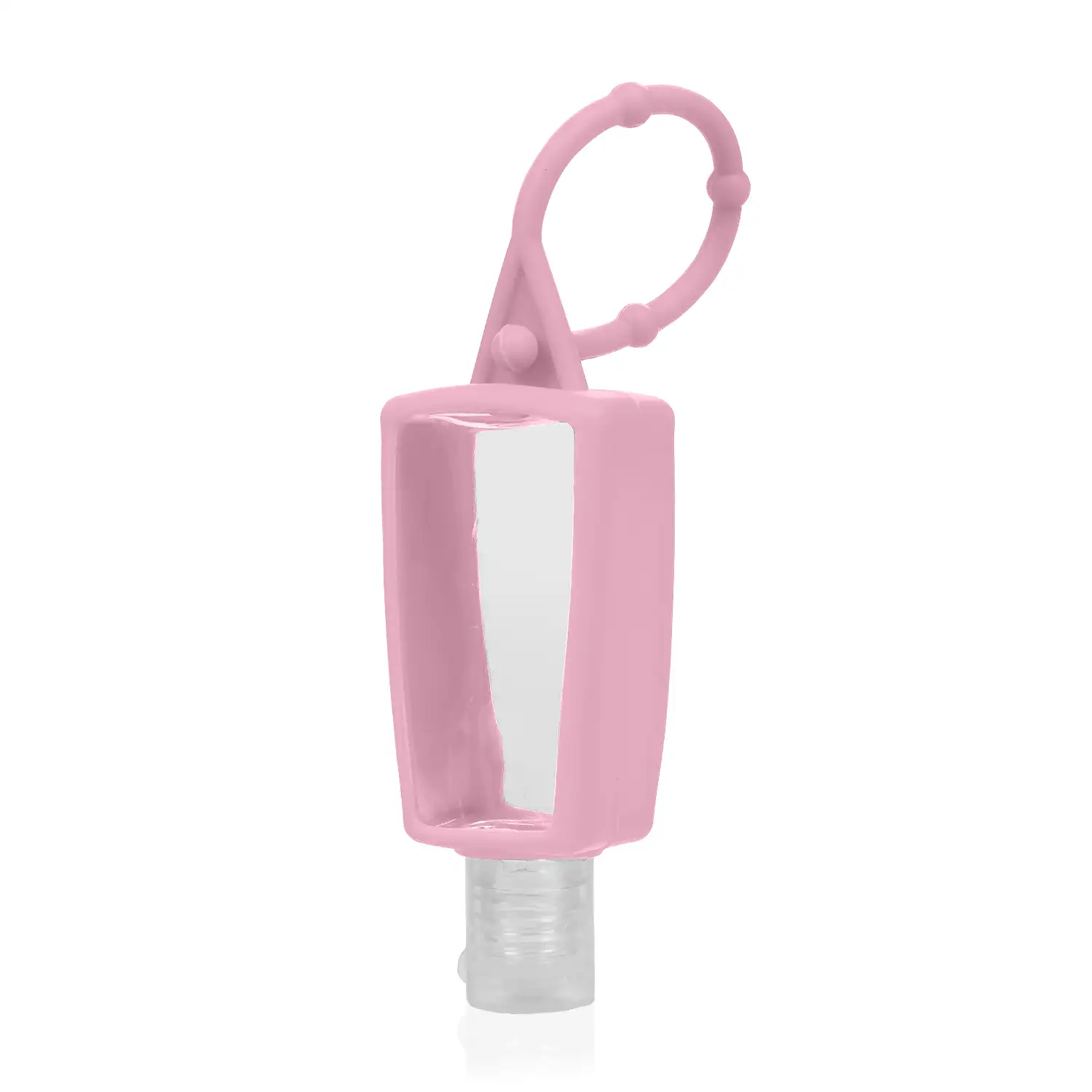 Llavero botella higienizante de manos alcohol rellenable 30ml de silicona con colgante