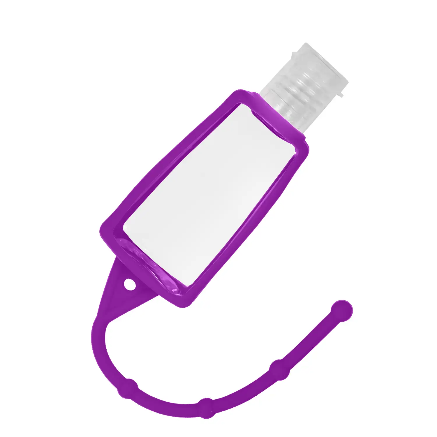 Llavero botella higienizante de manos alcohol rellenable 30ml de silicona con colgante