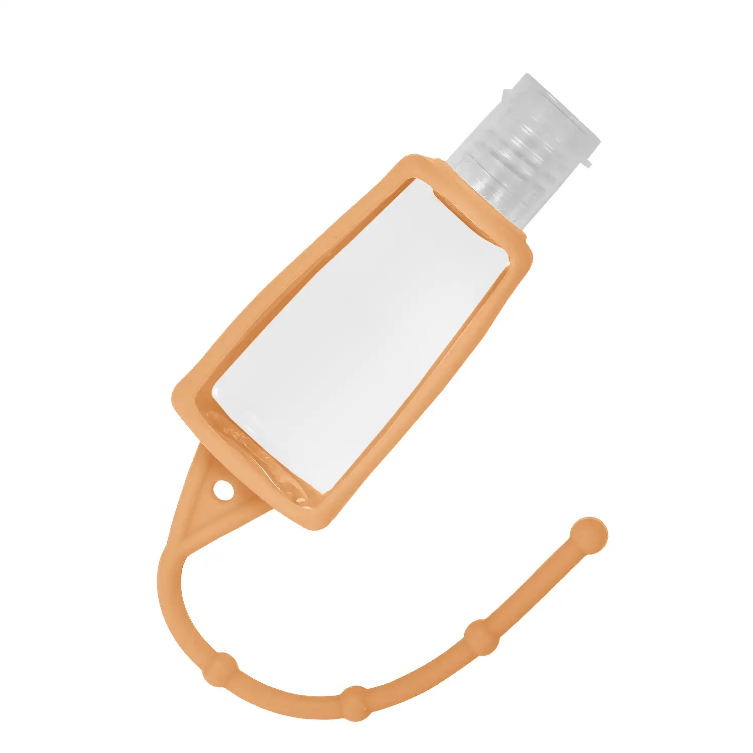 Llavero botella higienizante de manos alcohol rellenable 30ml de silicona con colgante