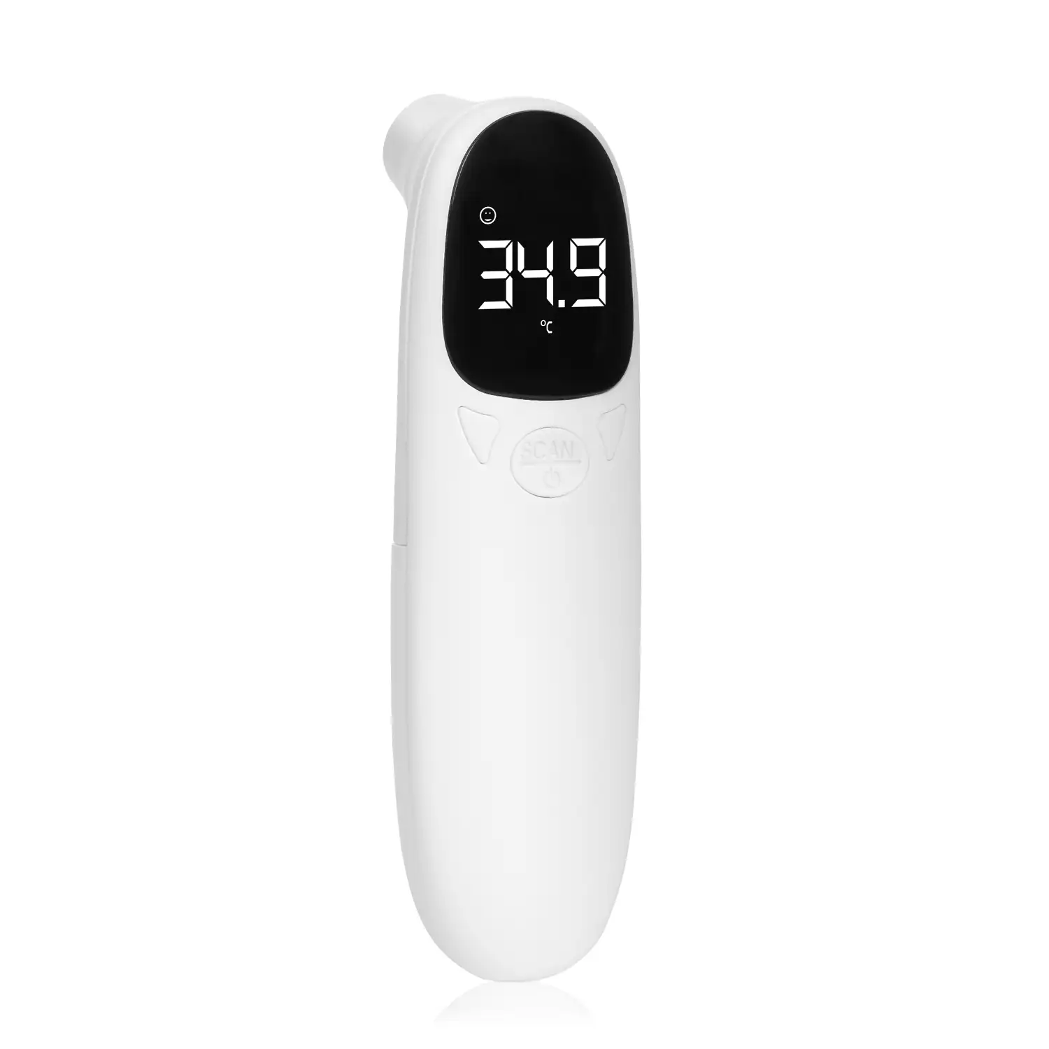 Termómetro infrarrojo sin contacto. Modo temperatura corporal y de objetos.