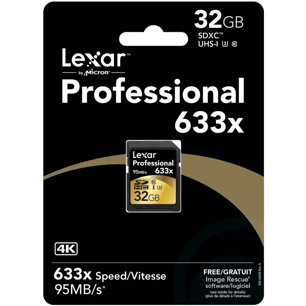 32GB 633X Professional SDHC UHS-I CLASE 10 95MB