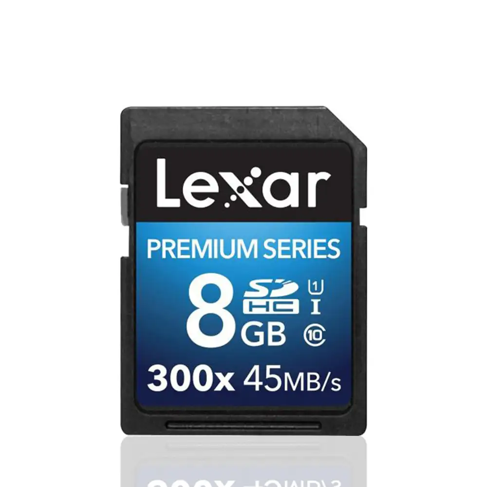 Lexar 8GB 300X SDHC Card CLASE 10 45MB