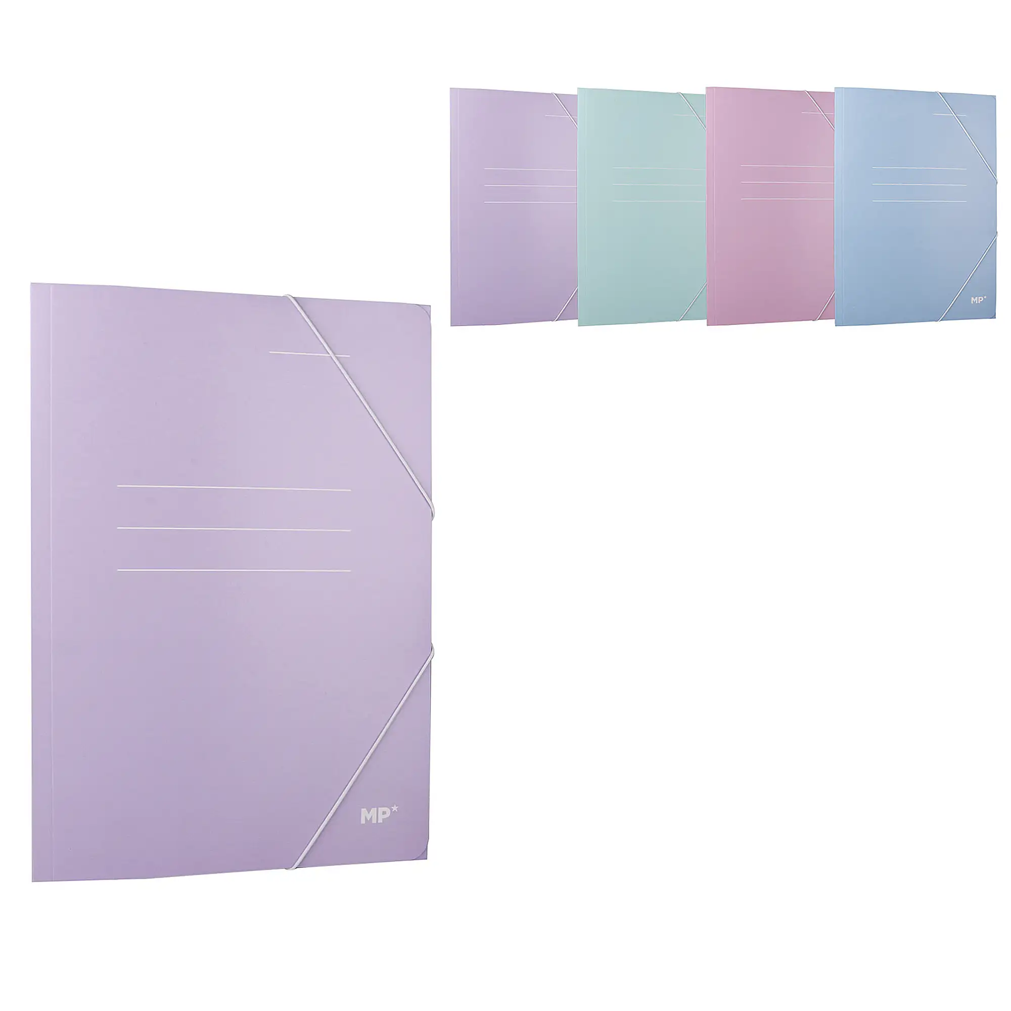 PACK 20 Uds. CARPETA PASTEL CON SOLAPA A4+