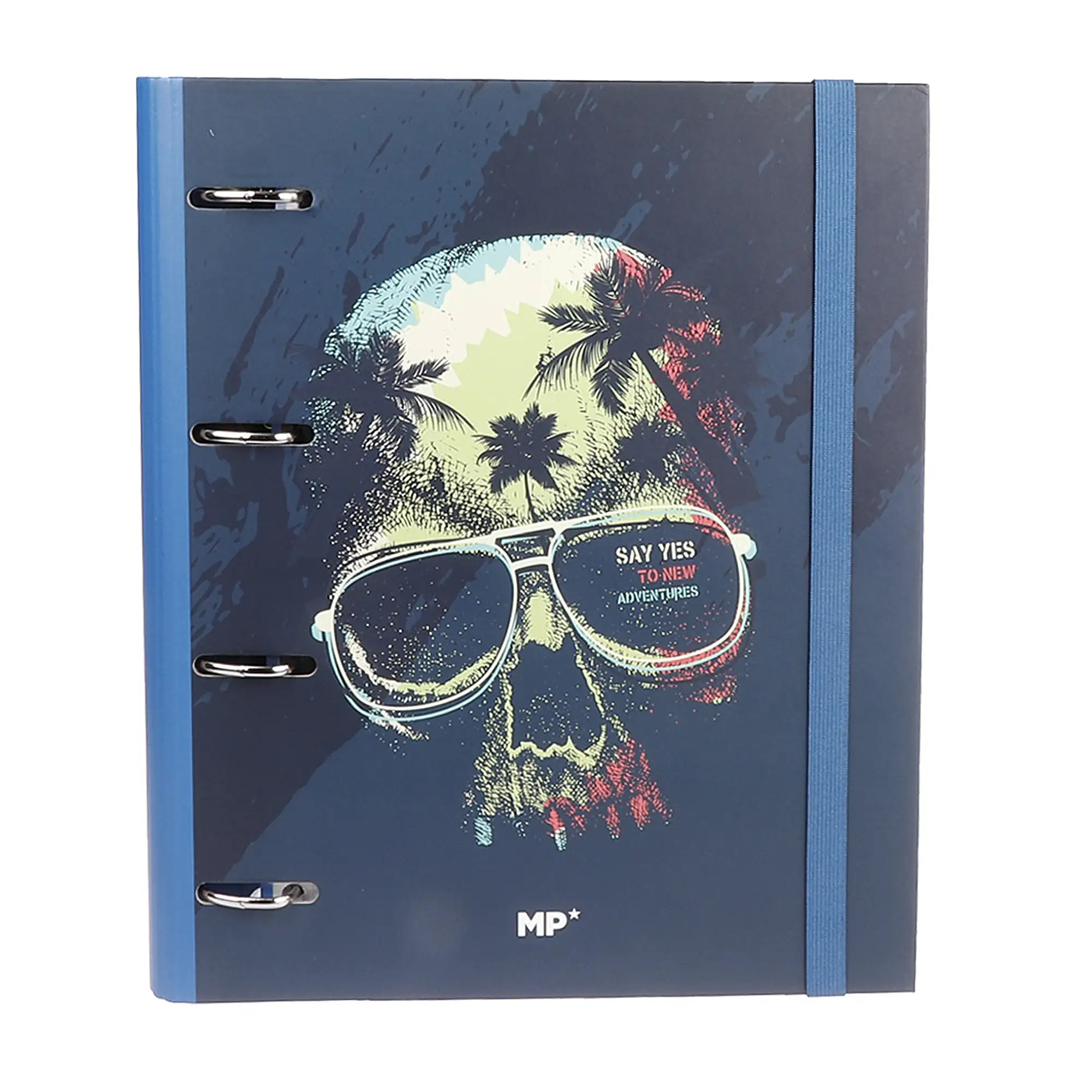 PACK 6 UNIDADES CARPETA 4 ANILLAS CON RECAMBIO A4 CALAVERA