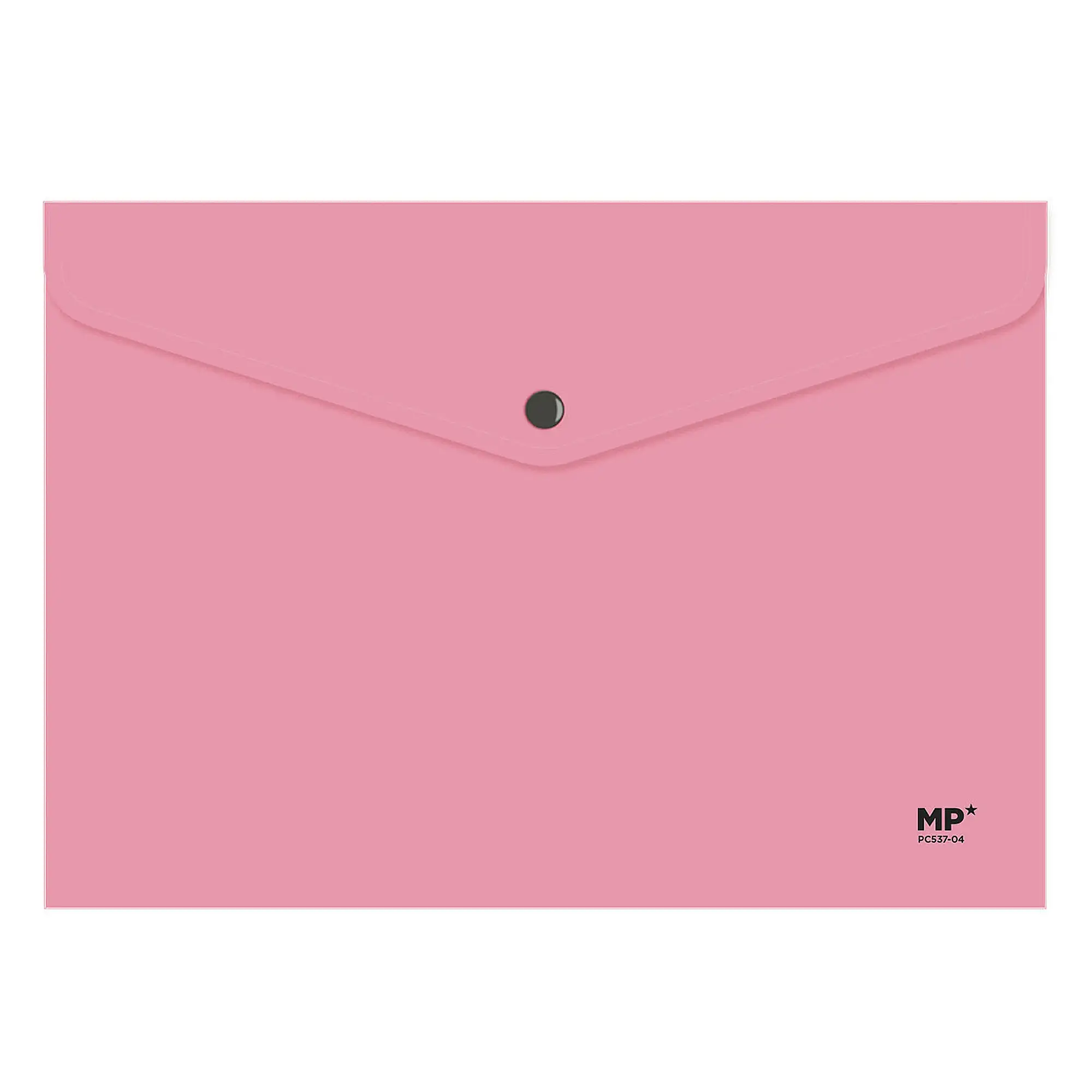 PACK 12 UNIDADES CARPETA SOBRE CIERRE BOTÓN A4 ROSA