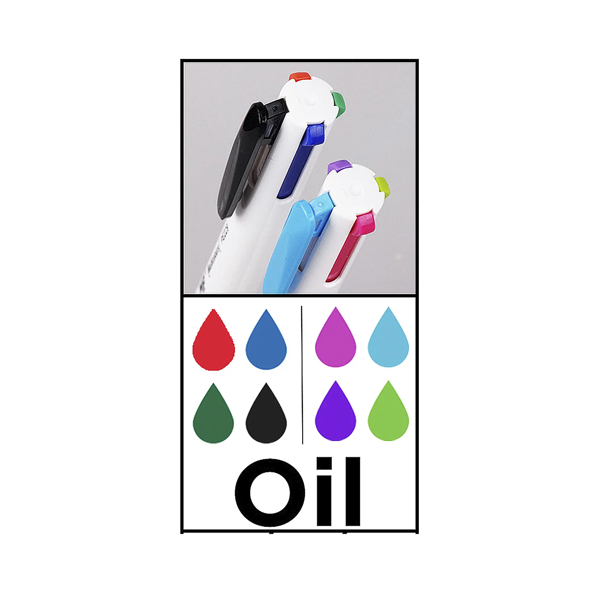 12 PACKS BOLÍGRAFO 4 COLORES 1.0 mm 2 Uds.