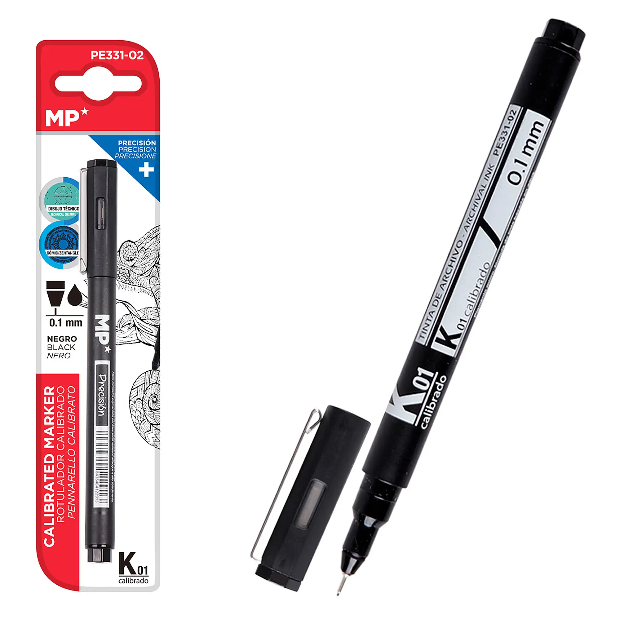 PACK 12 Uds. ROTULADOR CALIBRADO 0.1 mm