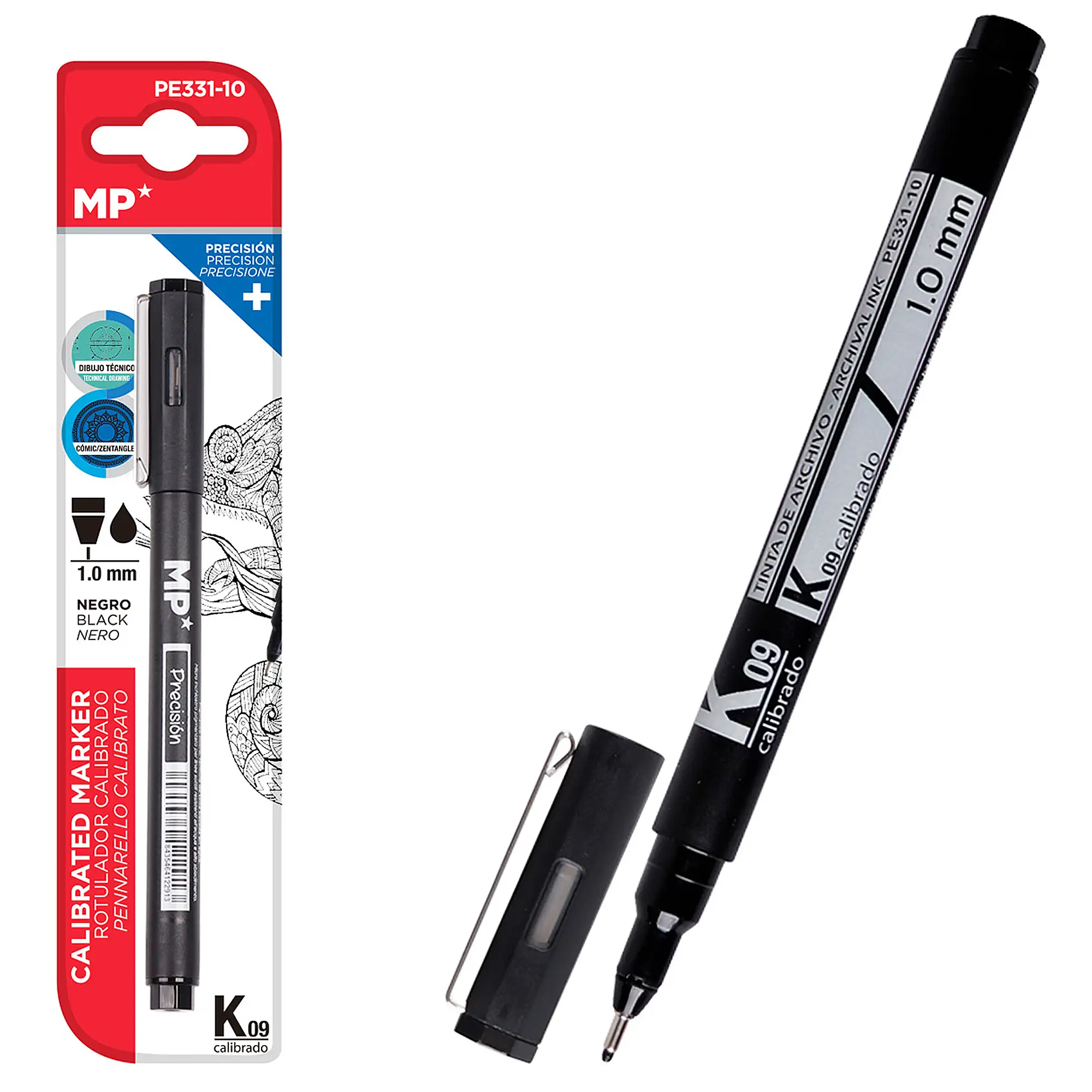 PACK 12 Uds. ROTULADOR CALIBRADO 1.0 mm