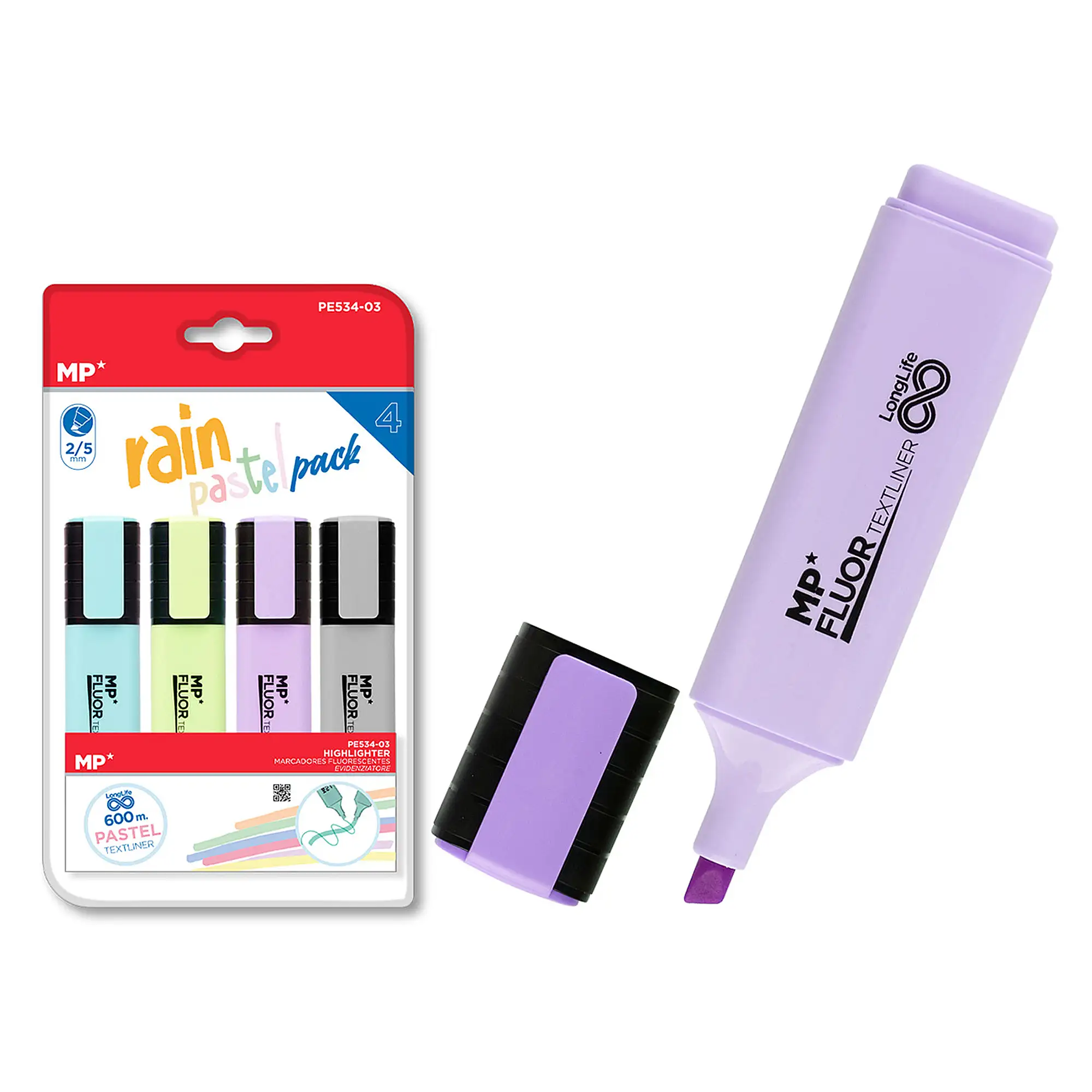 MARCADOR TEXTLINER RAIN PACK 4 Uds.