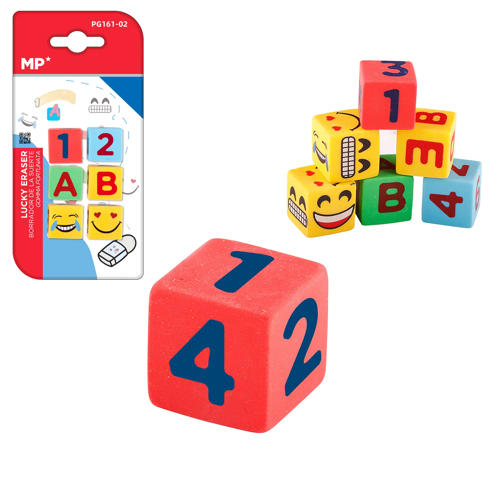 12 PACKS GOMAS DE BORRAR DADOS CREATIVOS DISEÑO B 6 Uds.