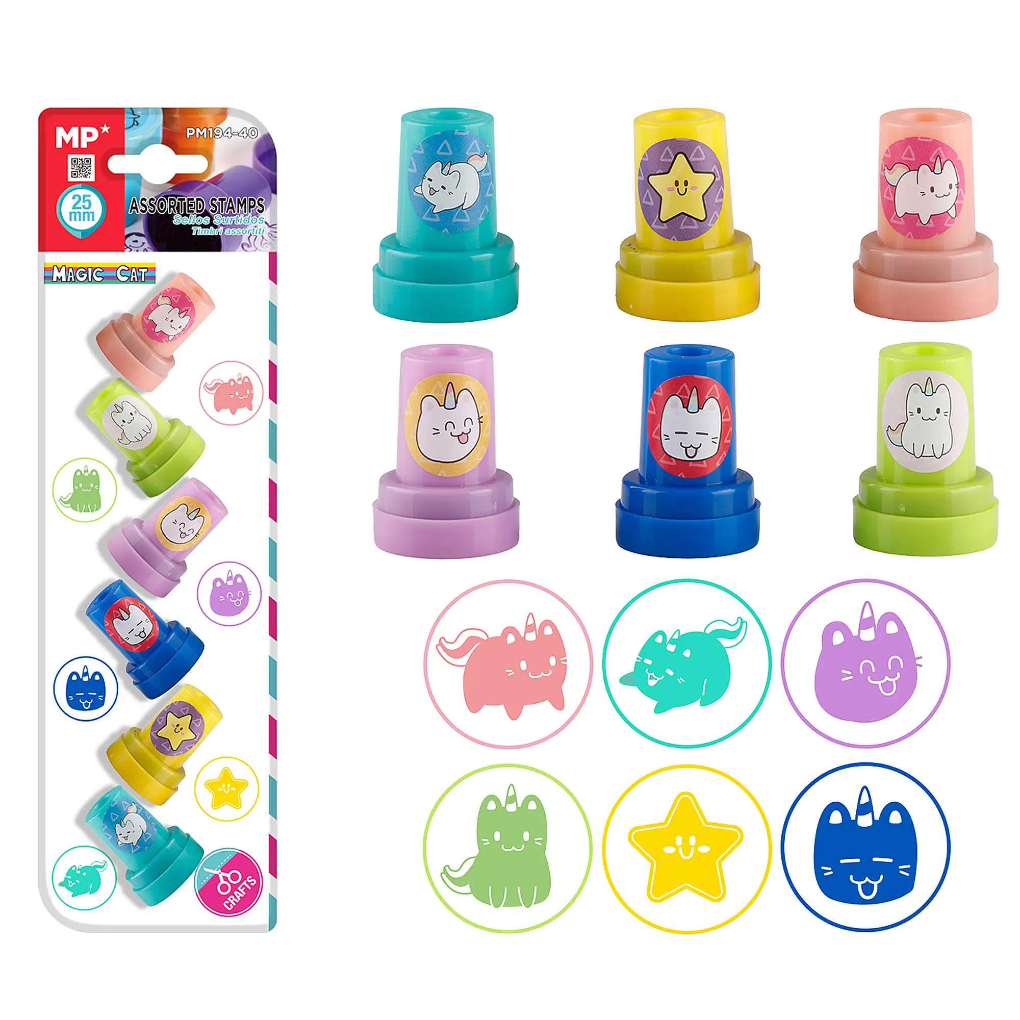 12 packs SELLOS INFANTILES UNICORNIOS 6 Uds.