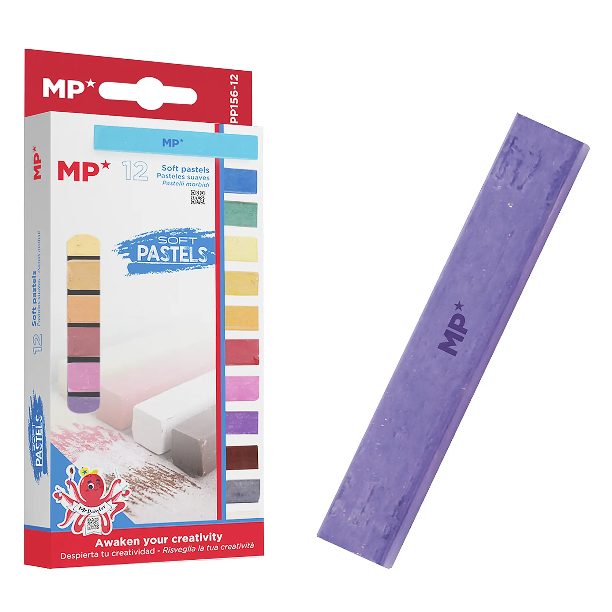 PINTURA PASTEL 12 COLORES