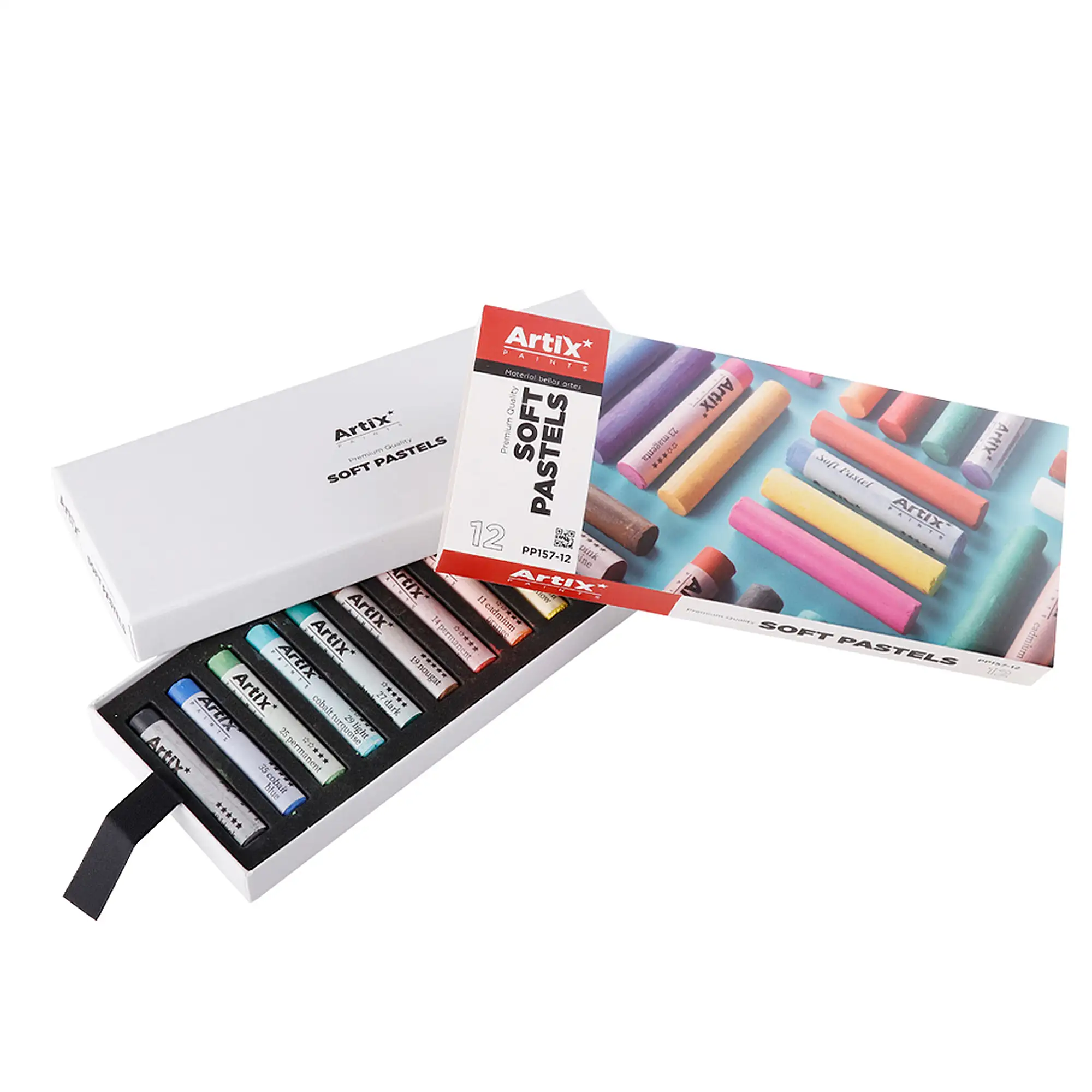 PINTURA PASTEL REDONDO 12 COLORES