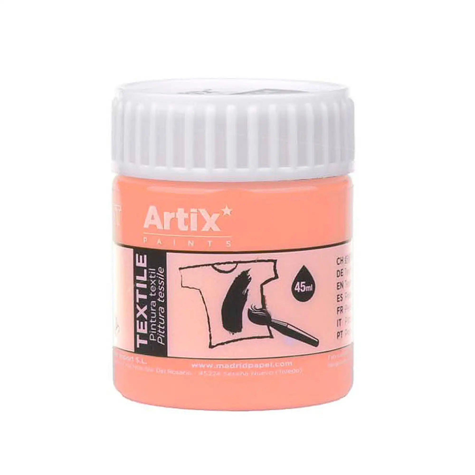 Pack 6 Uds. PINTURA TEXTIL CARNE 45 ml