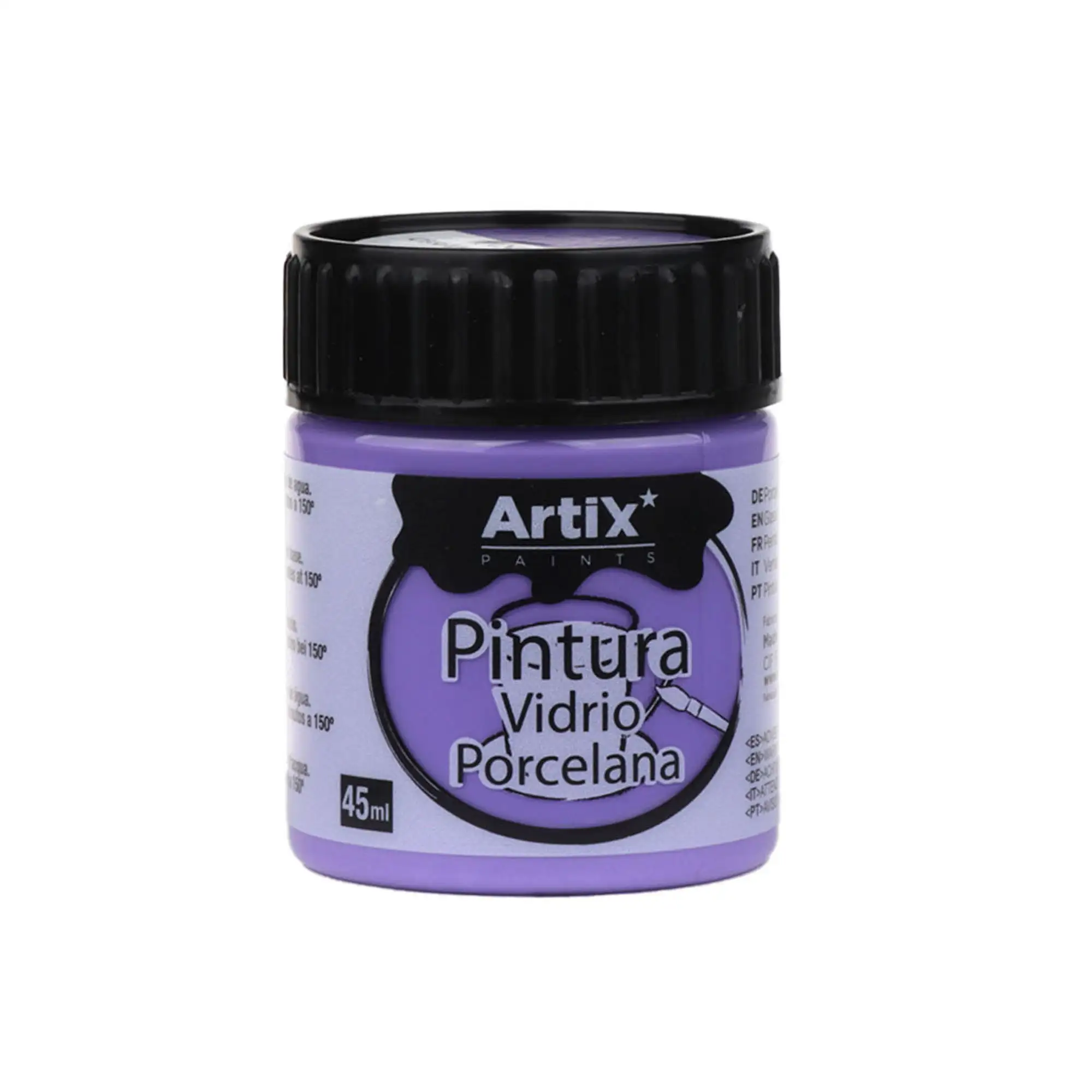 Pack 6 Uds. PINTURA CERÁMICA Y CRISTAL 45 ml COLOR PÚRPURA