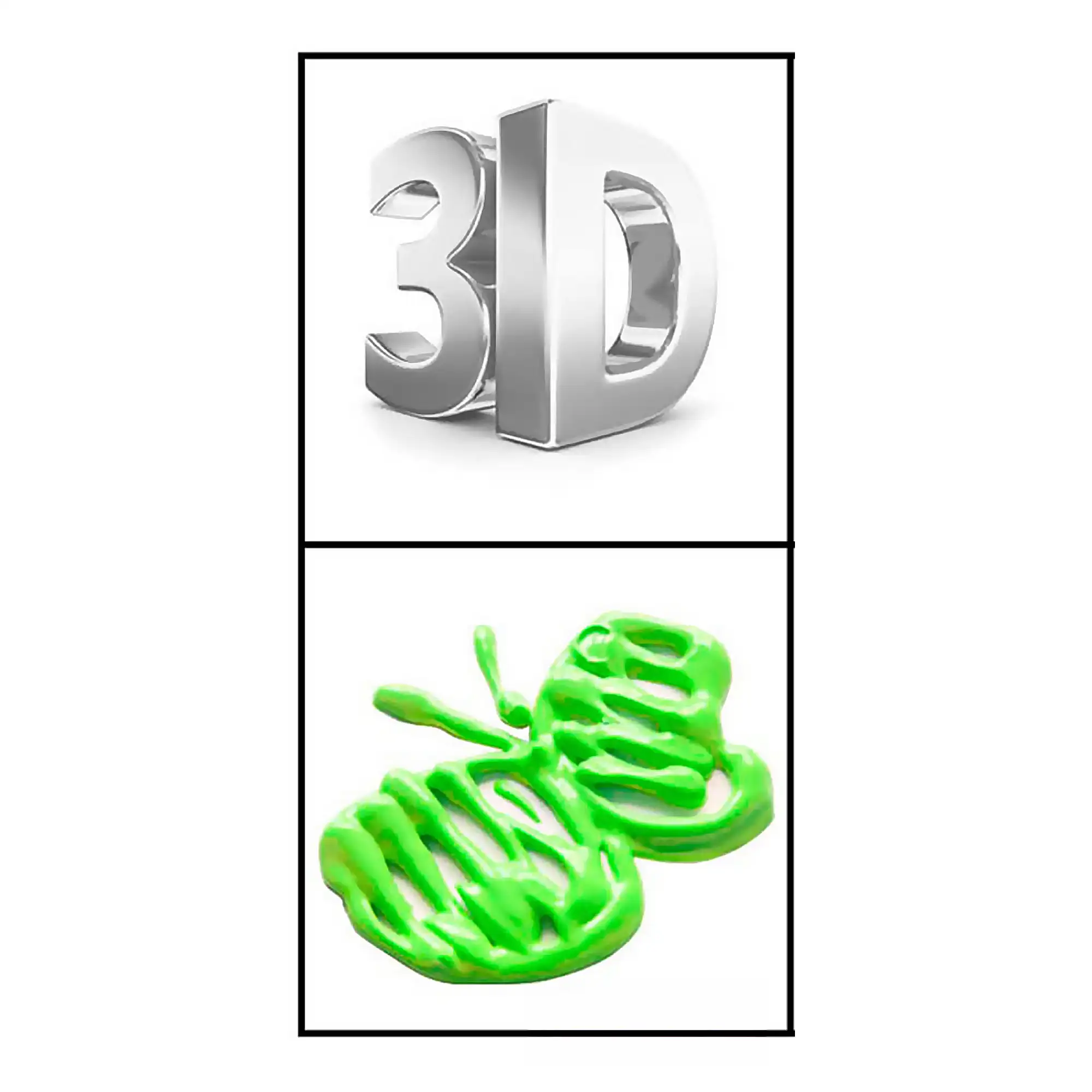 PACK 8 UDS PINTURA 3D MANUALIDADES VERDE MANZANA  30 ml