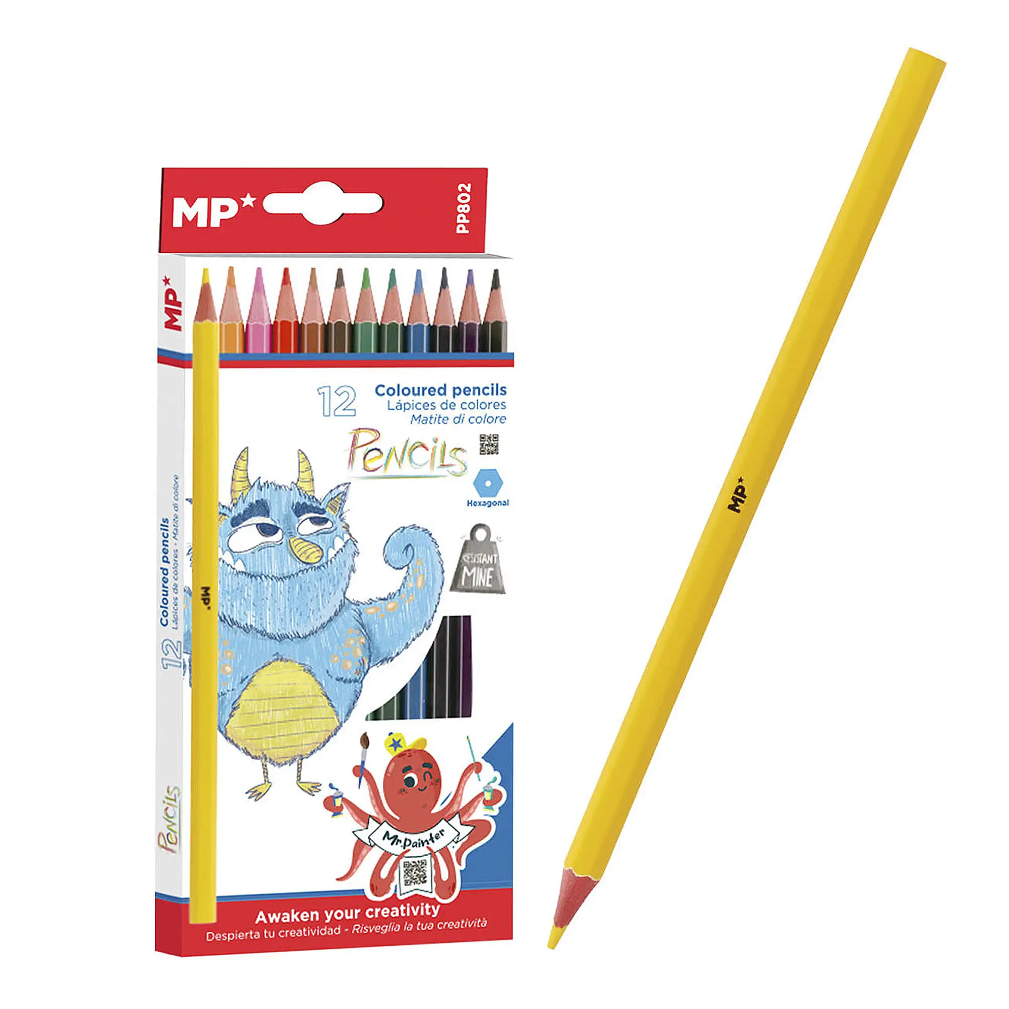 LÁPIZ DE COLOR 12 Uds.