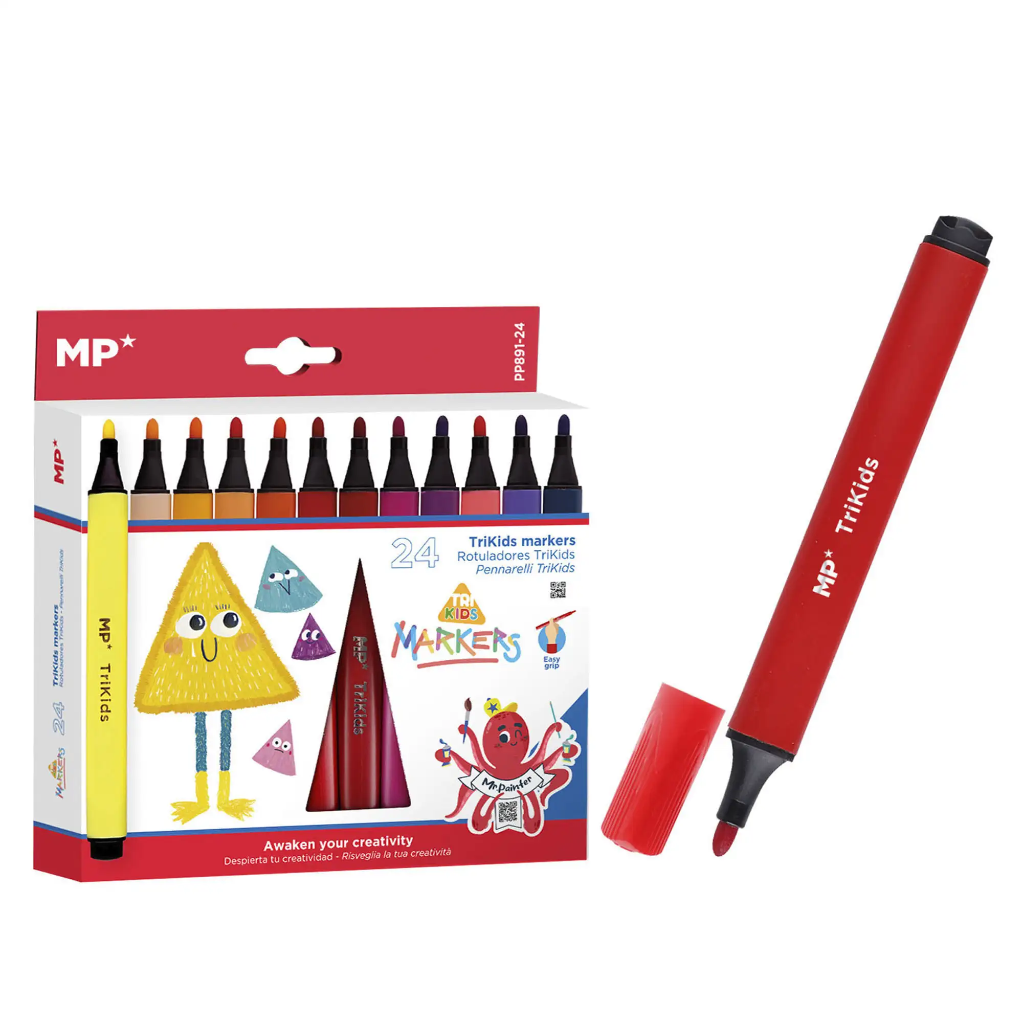 6 PACKS DE ROTULADORES TRIKIDS 24 Uds.
