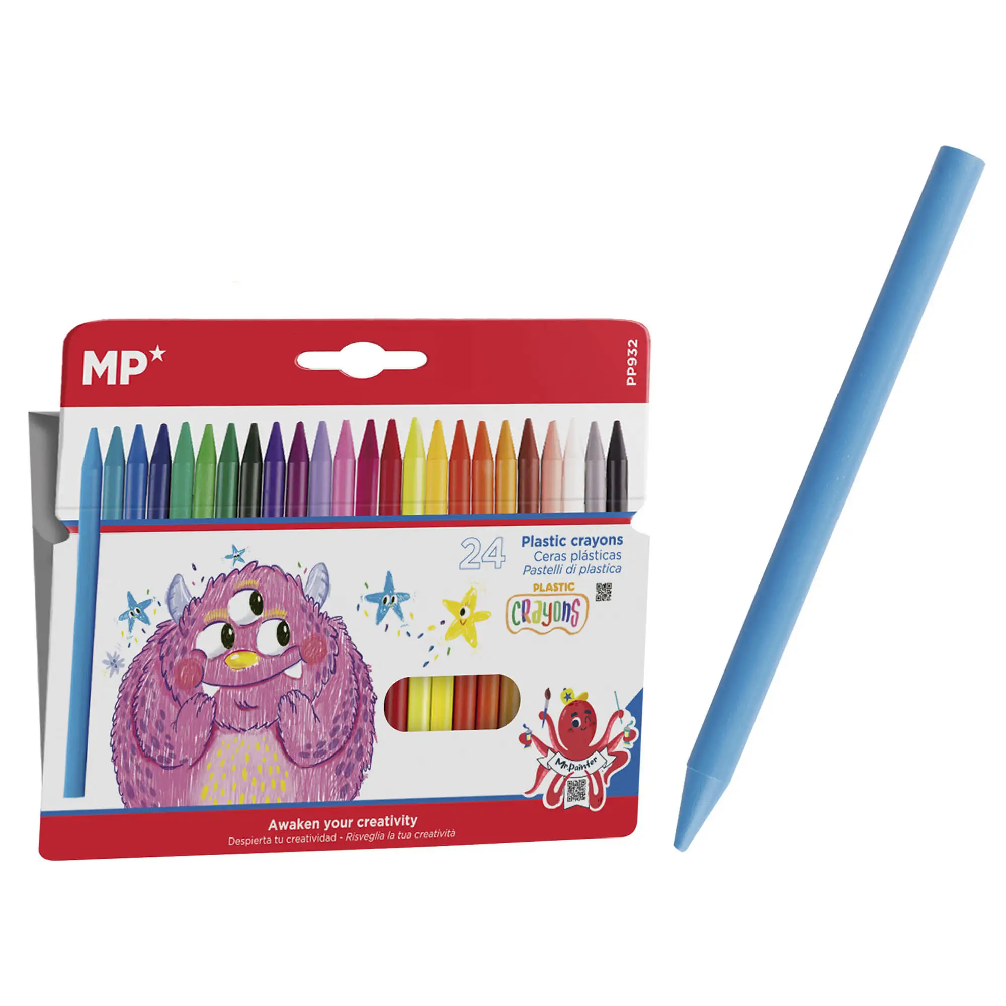 CERA PLÁSTICA colores  KIDS 24 Uds.