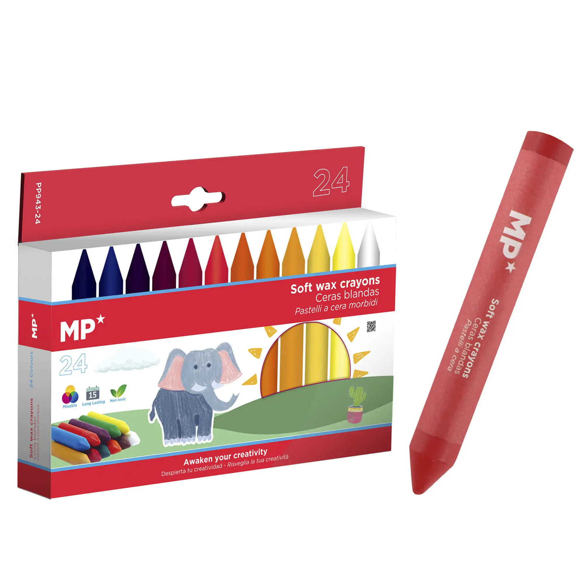 12 PACKS DE CERAS BLANDAS 24 Uds.