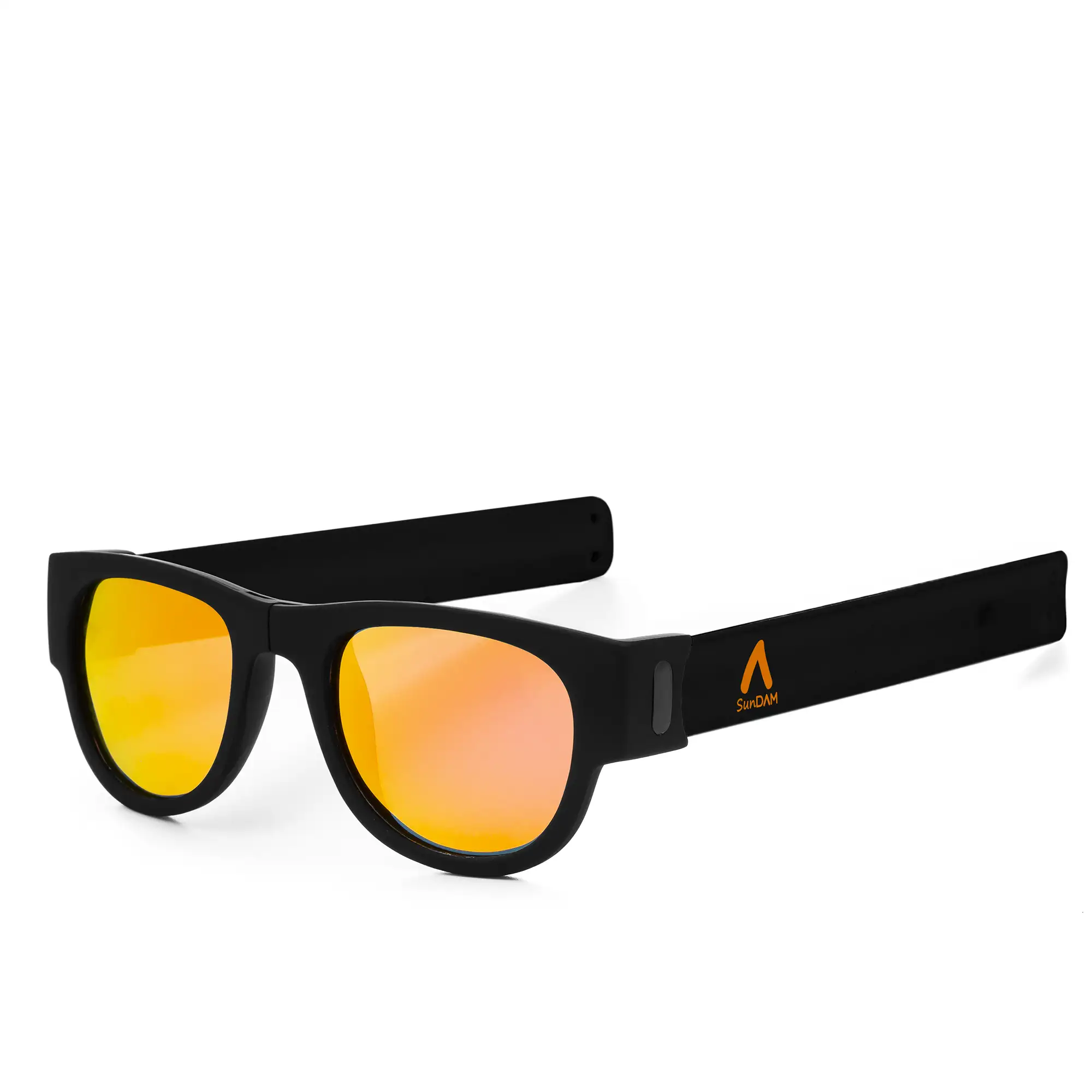 Gafas de sol polarizadas efecto espejo, plegables y enrollables UV400