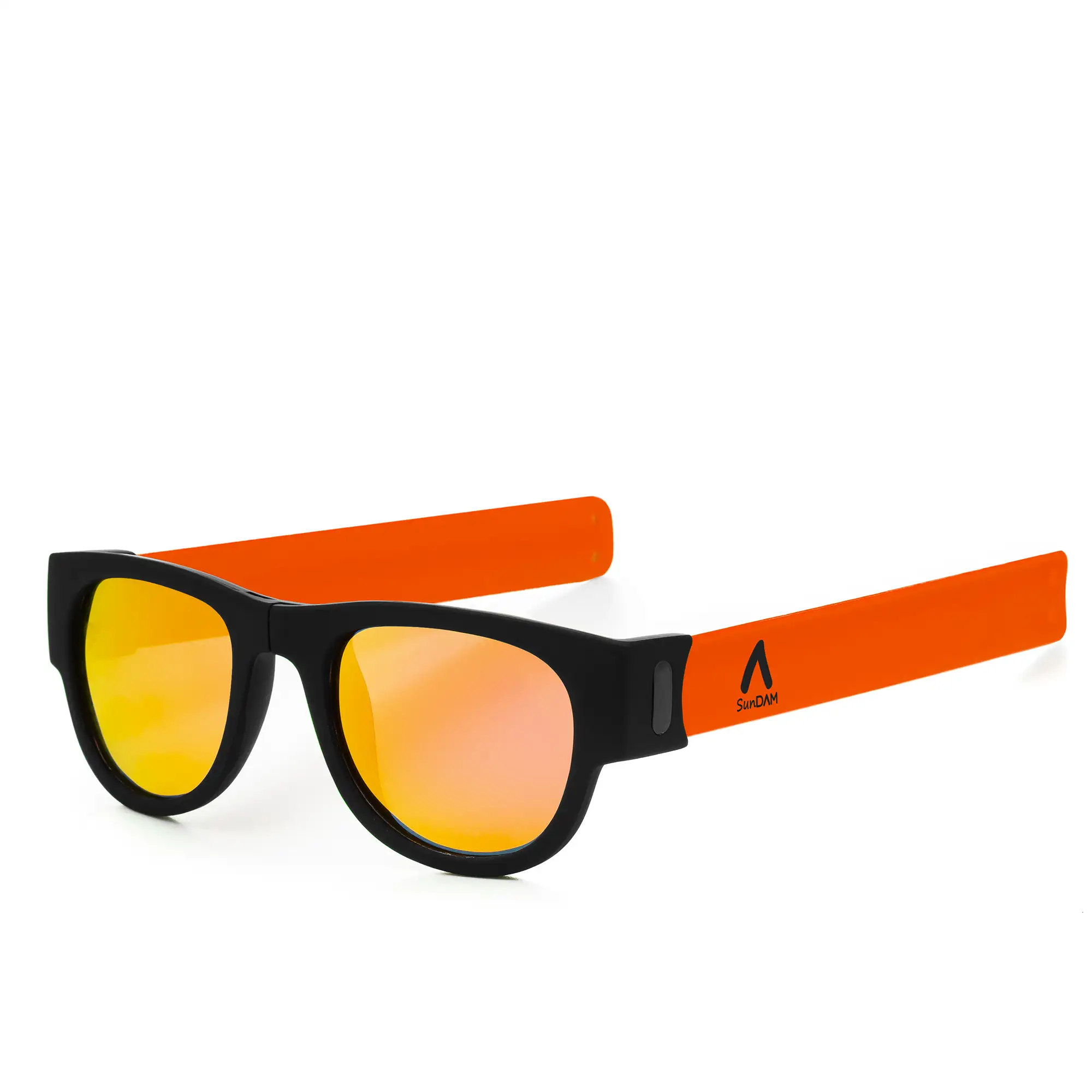 Gafas de sol polarizadas efecto espejo, plegables y enrollables UV400