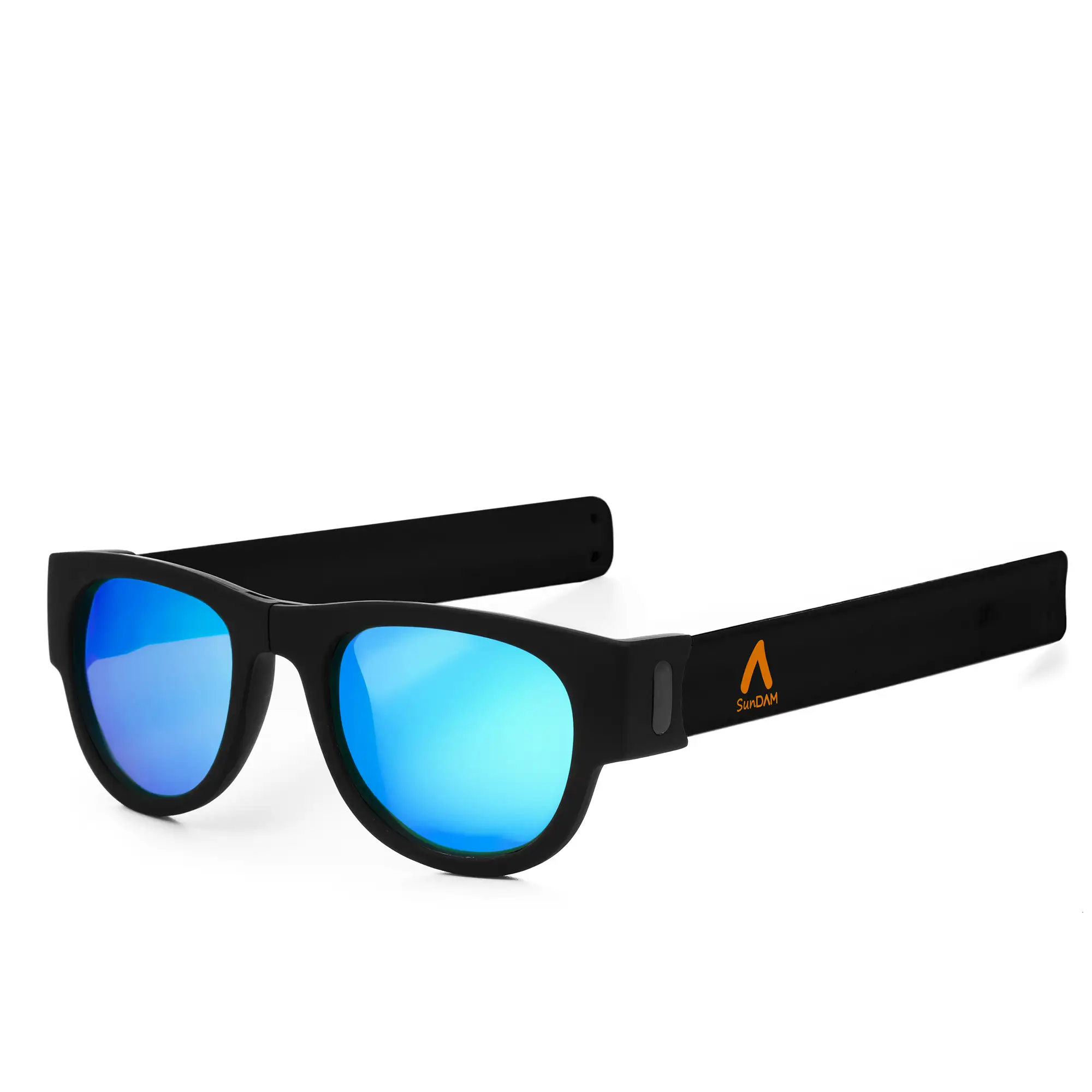 Gafas de sol polarizadas efecto espejo, plegables y enrollables UV400