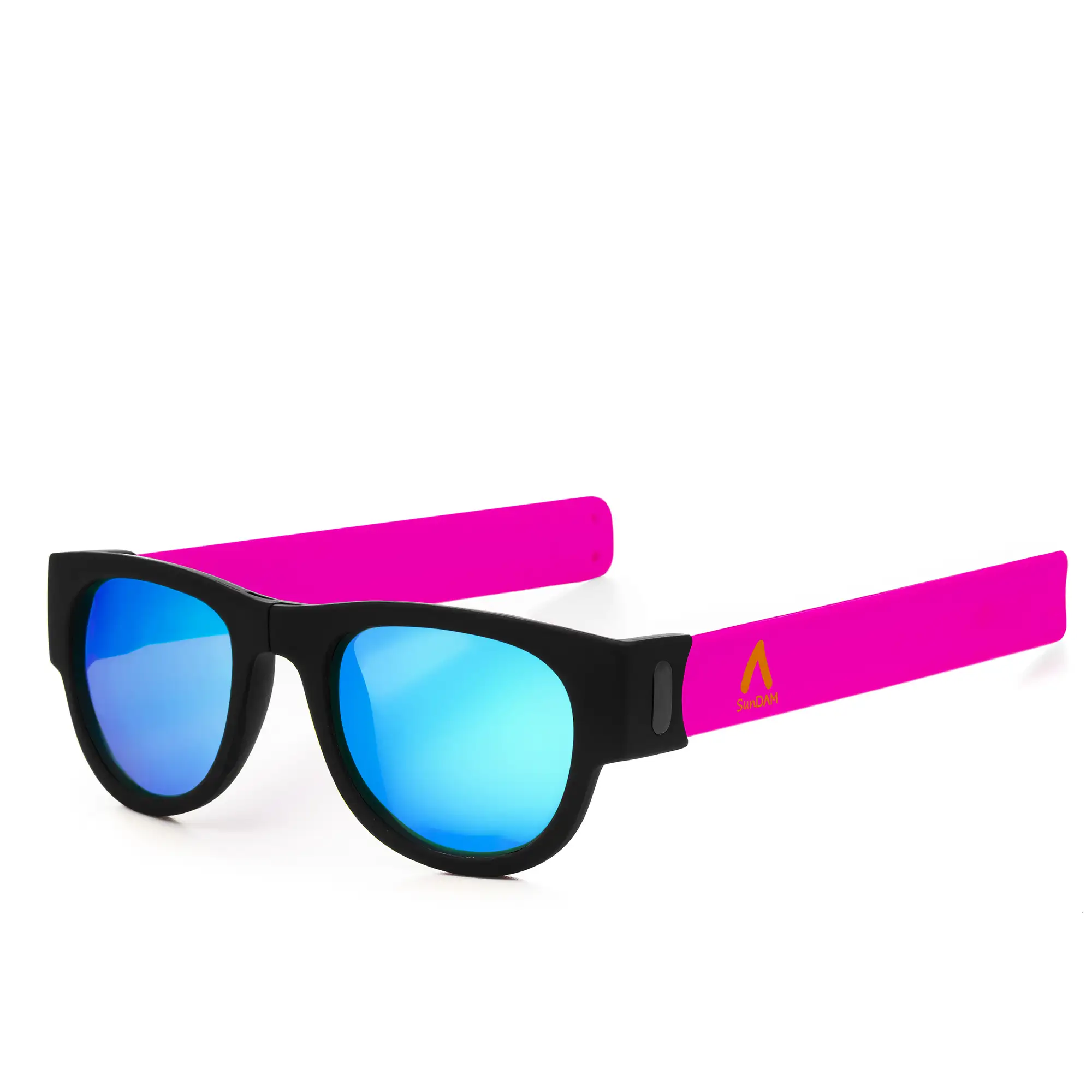 Gafas de sol polarizadas efecto espejo, plegables y enrollables UV400