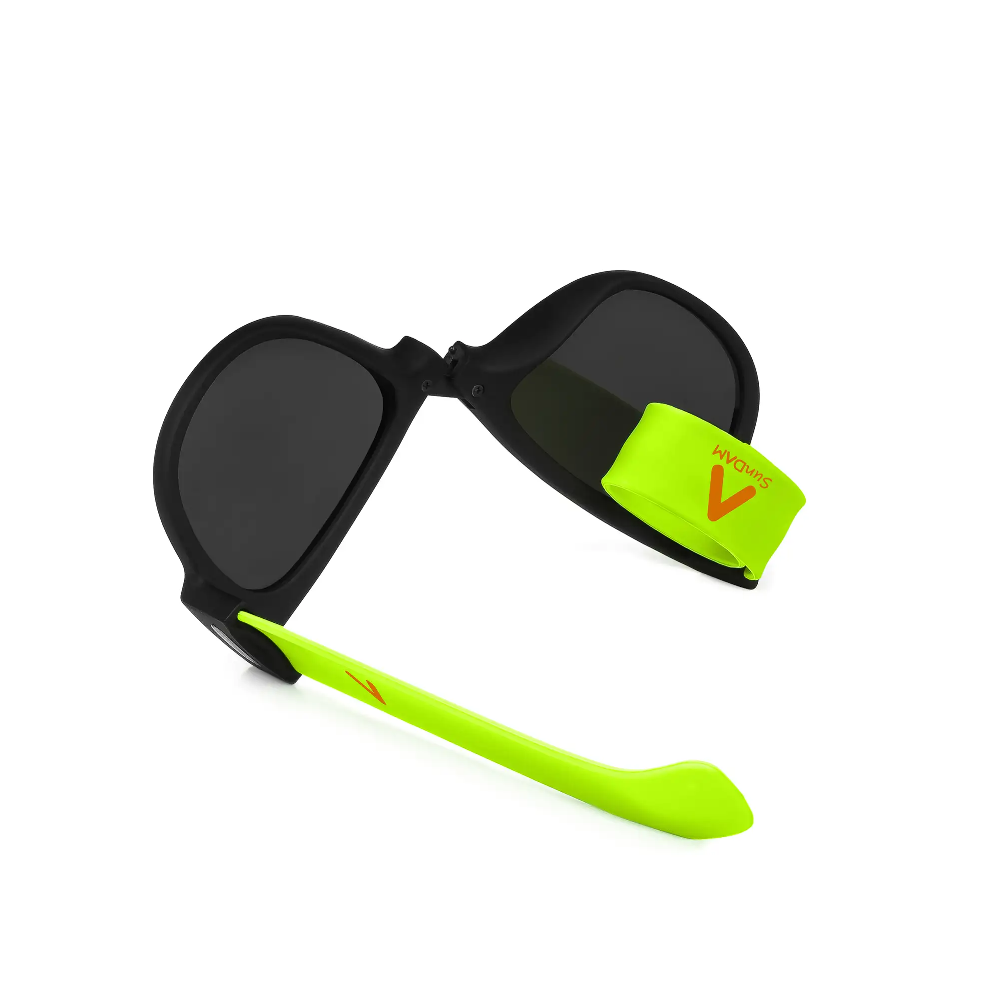 Gafas de sol con lente espejo deportivas, plegables y enrollables UV400