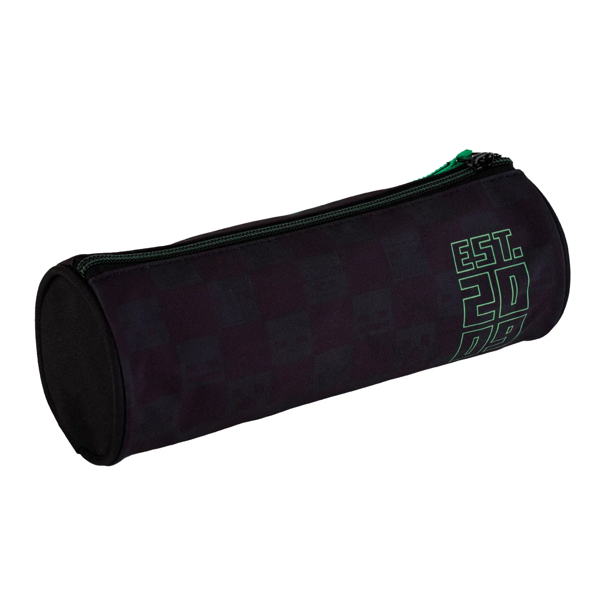 Portatodo redondo Minecraft Creeper. Interior totalmente forrado y personalizado.