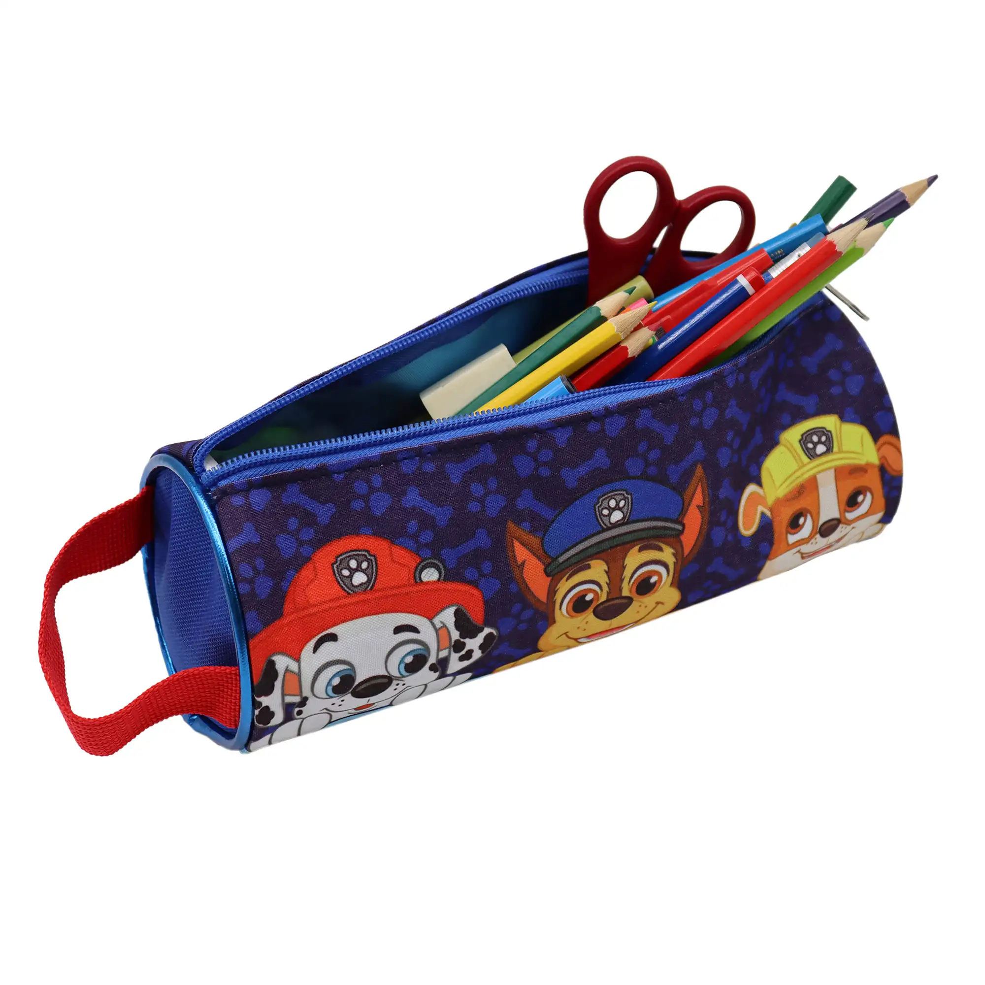 Portatodo redondo Paw Patrol. Interior totalmente forrado y personalizado.