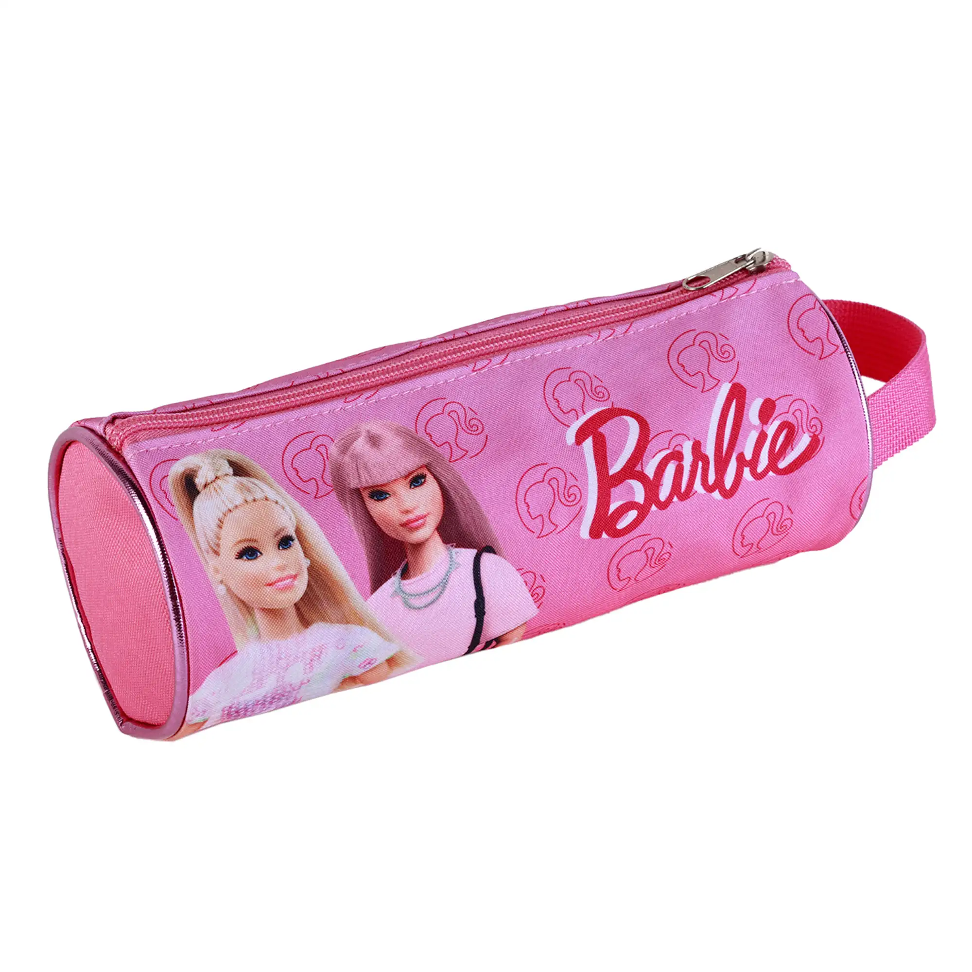 Portatodo redondo Barbie fashion. Interior totalmente forrado y personalizado.