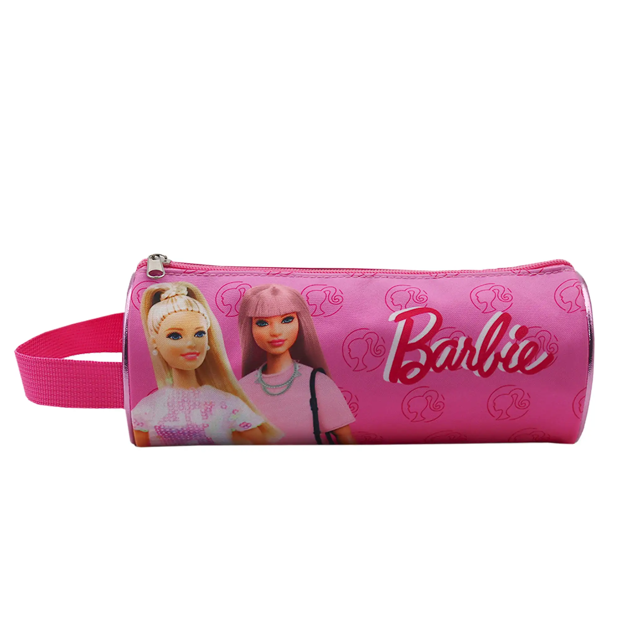 Portatodo redondo Barbie fashion. Interior totalmente forrado y personalizado.
