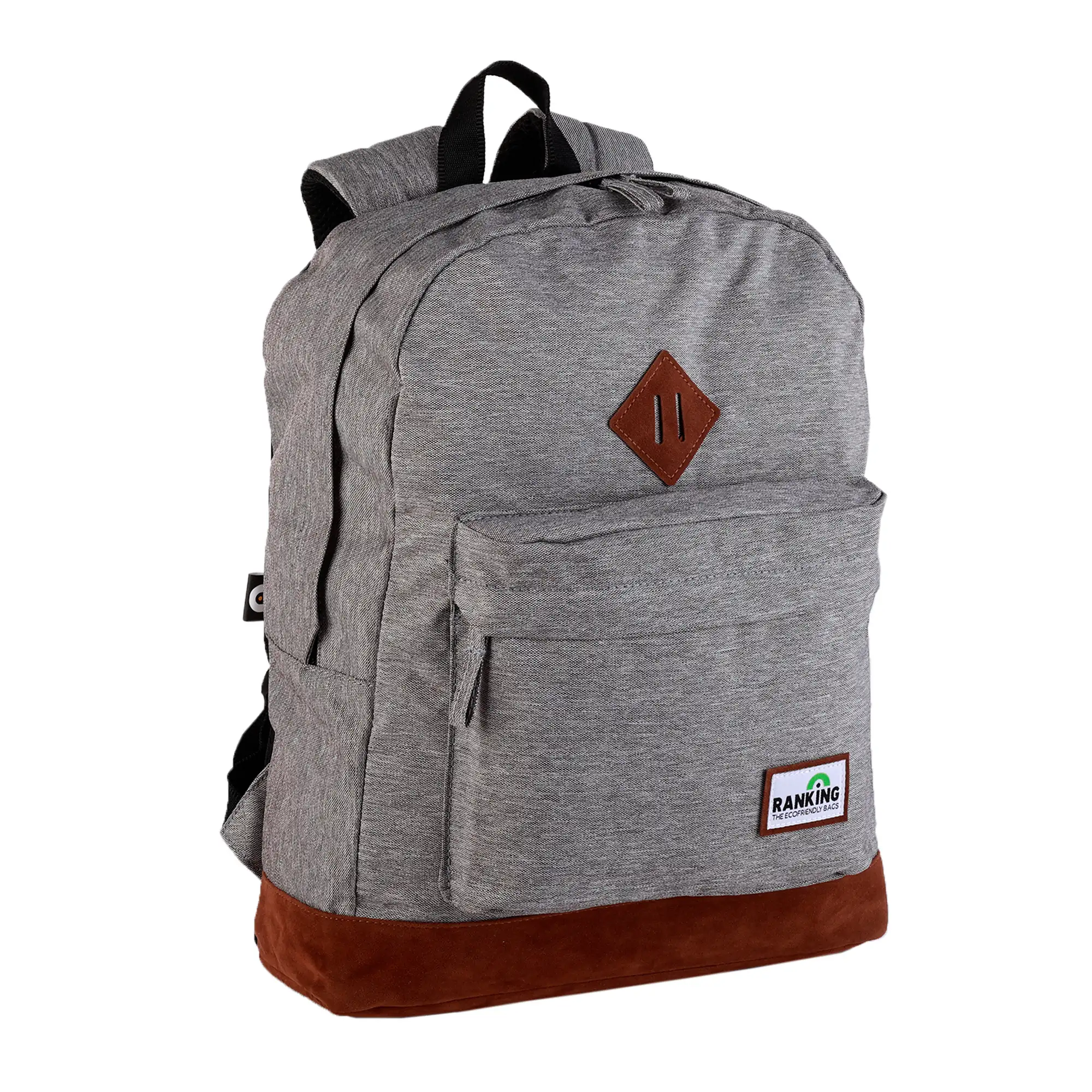 Mochila Americano Ranking Gris. Compartimento portalaptop. Interior totalmente forrado y personalizado.