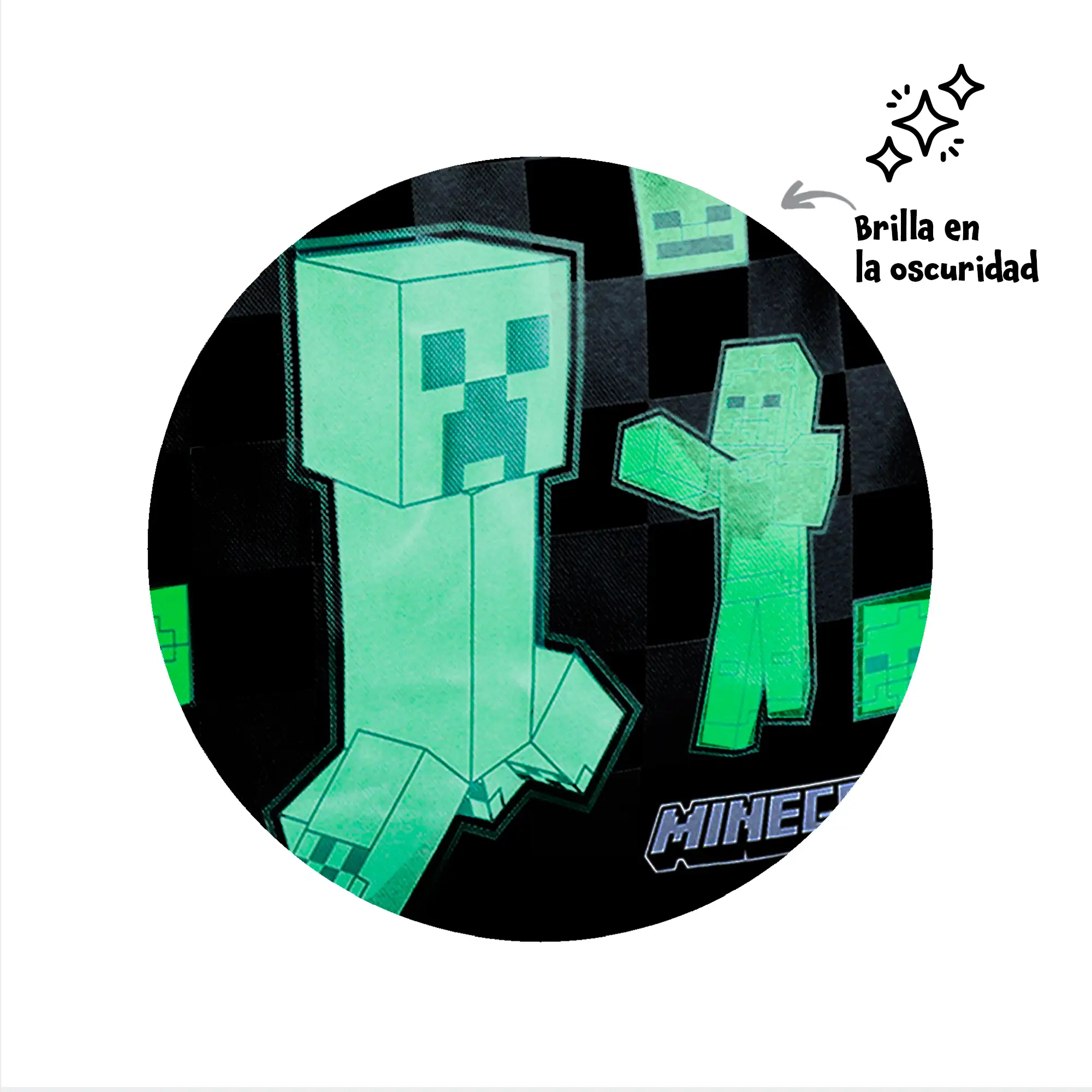 Minecraft Creeper mochila americana, adaptable a carro. Compartimento portalaptop.