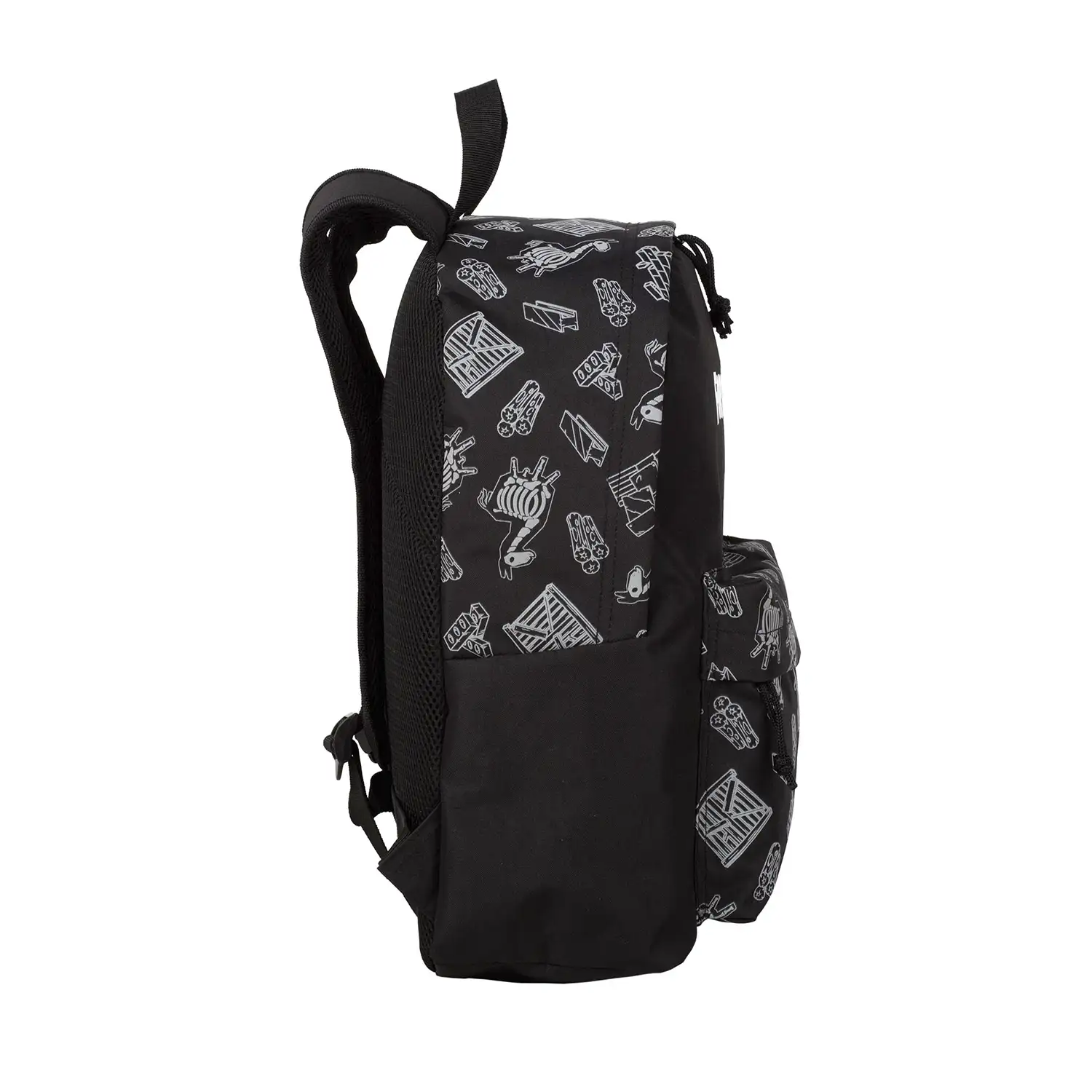 Fortnite Dark Black mochila americano, brilla en la oscuridad. Compartimento portalaptop.