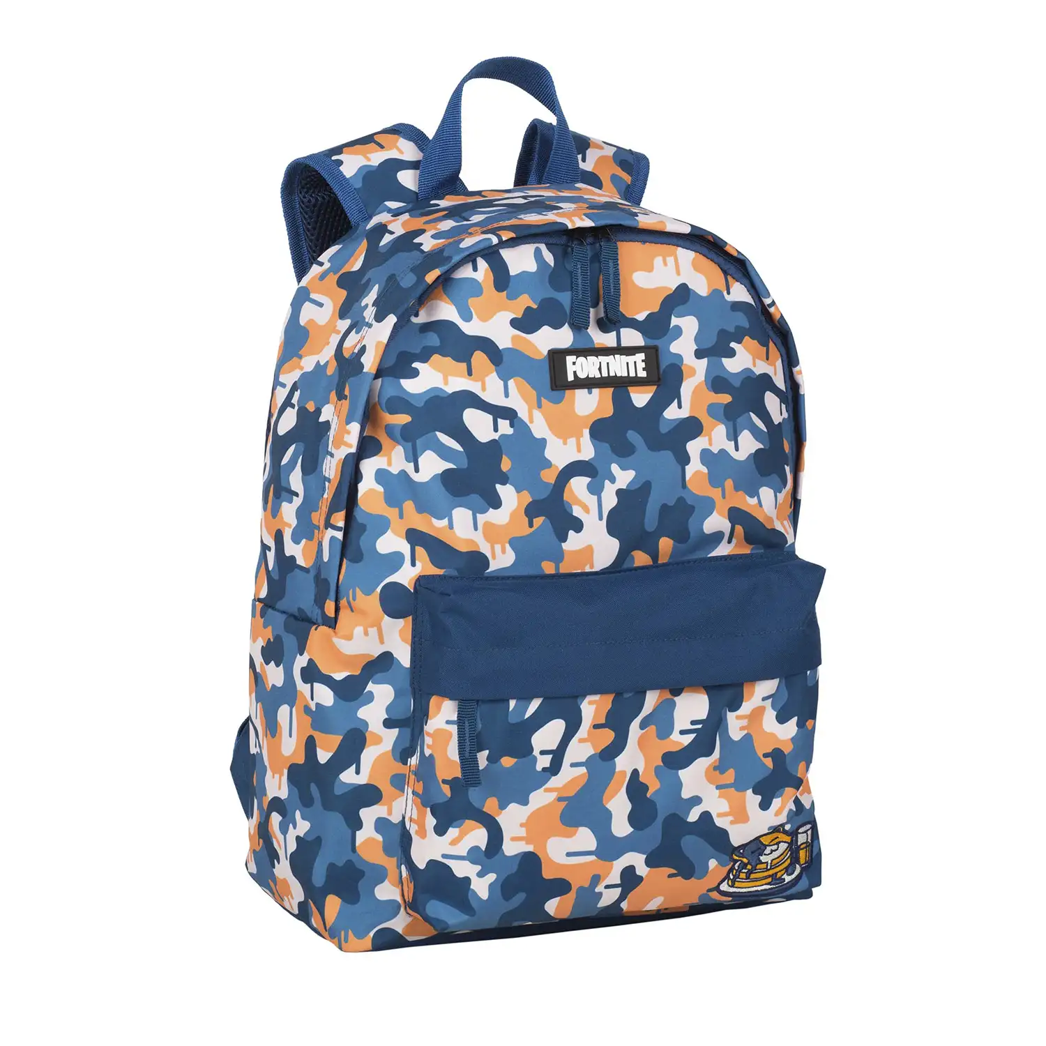 Fortnite Blue Camo mochila americano. Compartimento portalaptop.