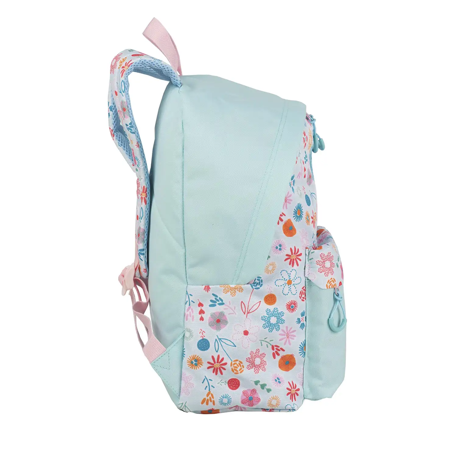 Blin-Blin Back To Nature mochila americano, adaptable a carro. Compartimento portalaptop. Con accesorio pom-pom.