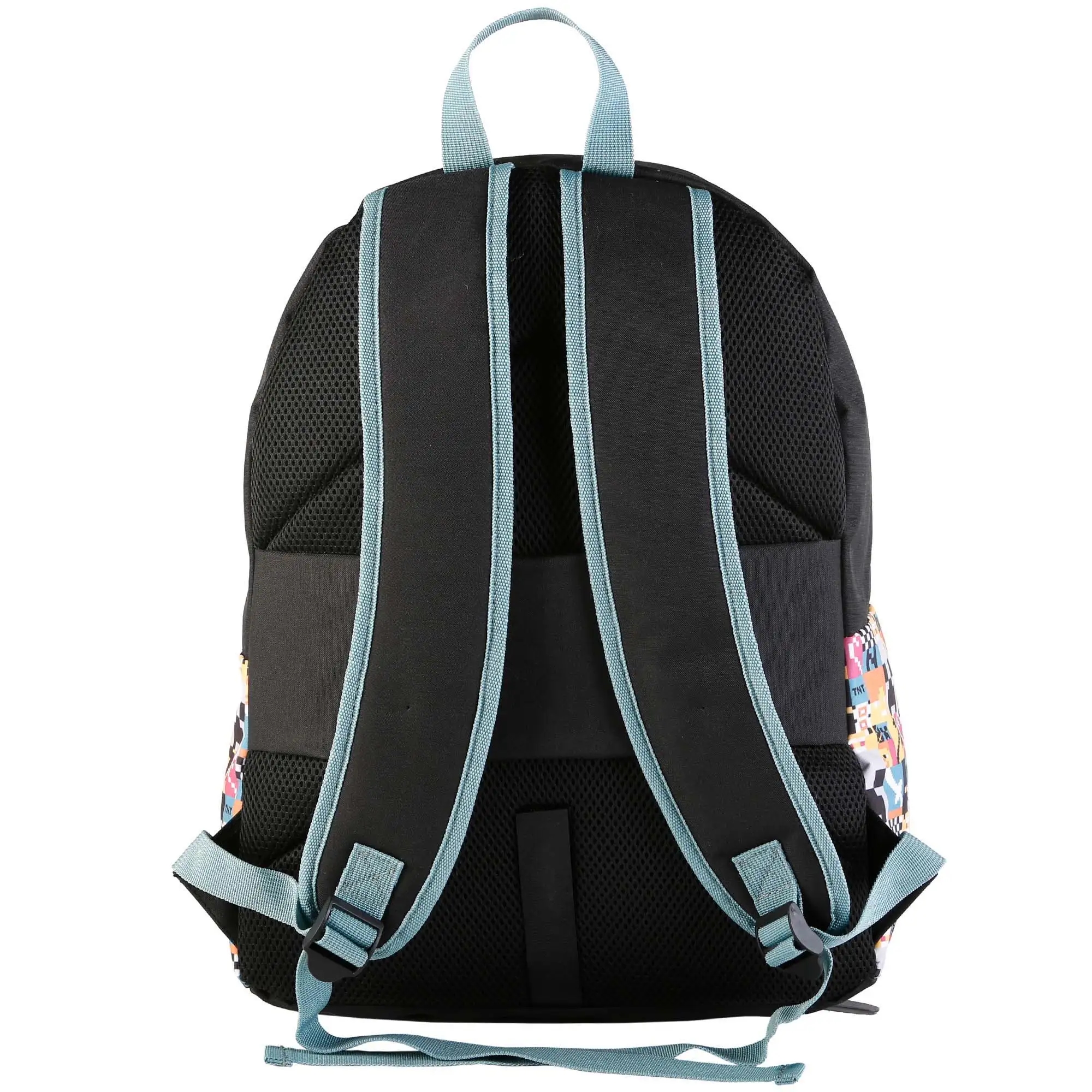 Minecraft Pixel mochila americana, adaptable a carro. Compartimento portalaptop.