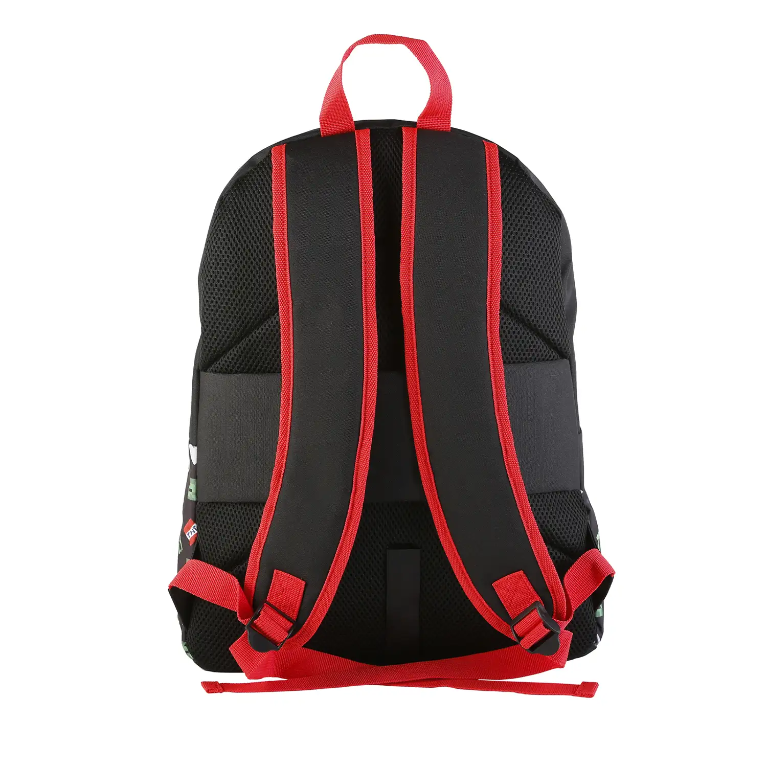 Minecraft TNT mochila americano. Compartimento portalaptop.