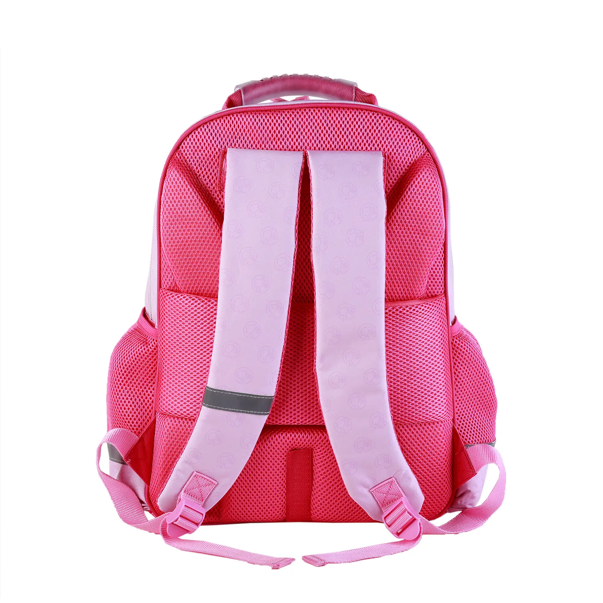 Barbie Fashion mochila primaria doble compartimento, de gran capacidad y adaptable a carro.