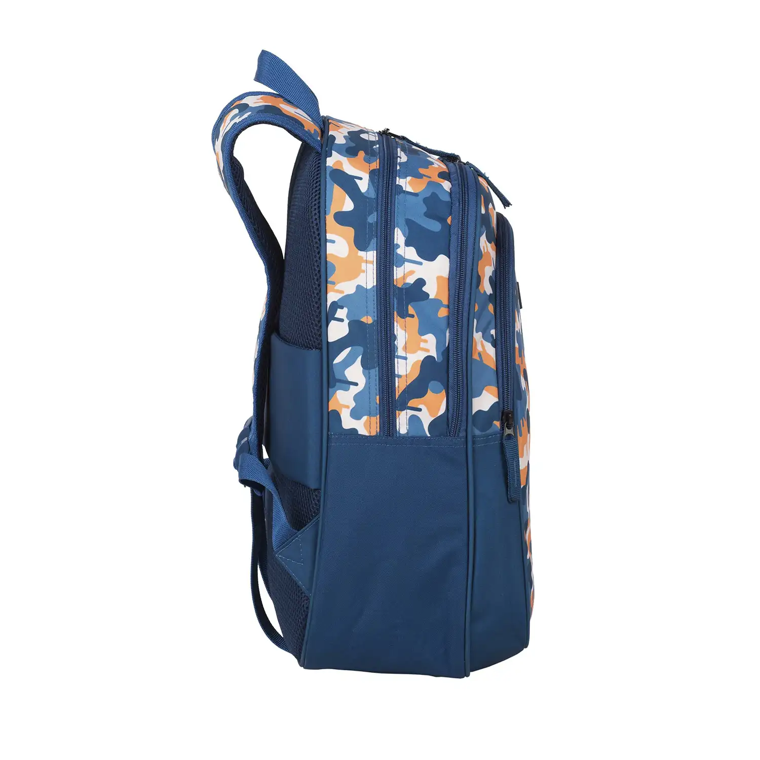 Fortnite Blue Camo mochila primaria doble compartimento, de gran capacidad y adaptable a carro.