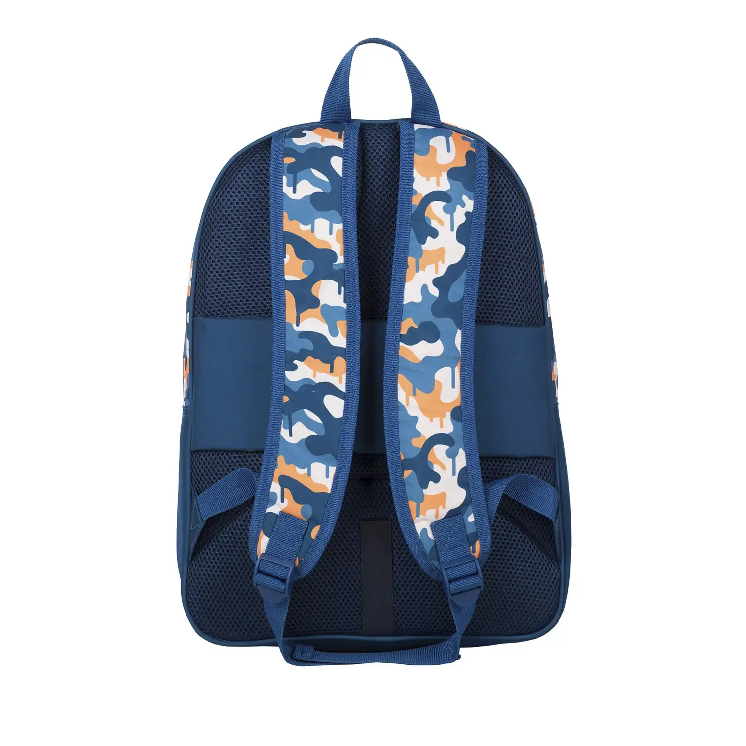 Fortnite Blue Camo mochila primaria doble compartimento, de gran capacidad y adaptable a carro.