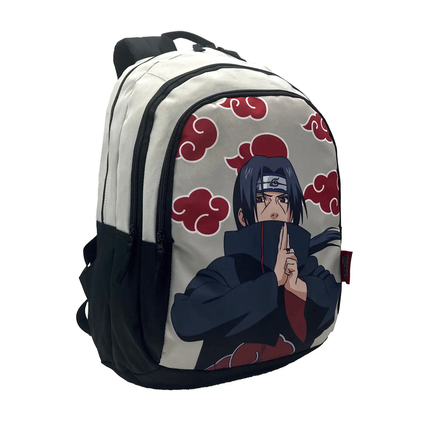 Naruto Itachi mochila primaria doble compartimento, de gran capacidad y adaptable a carro.